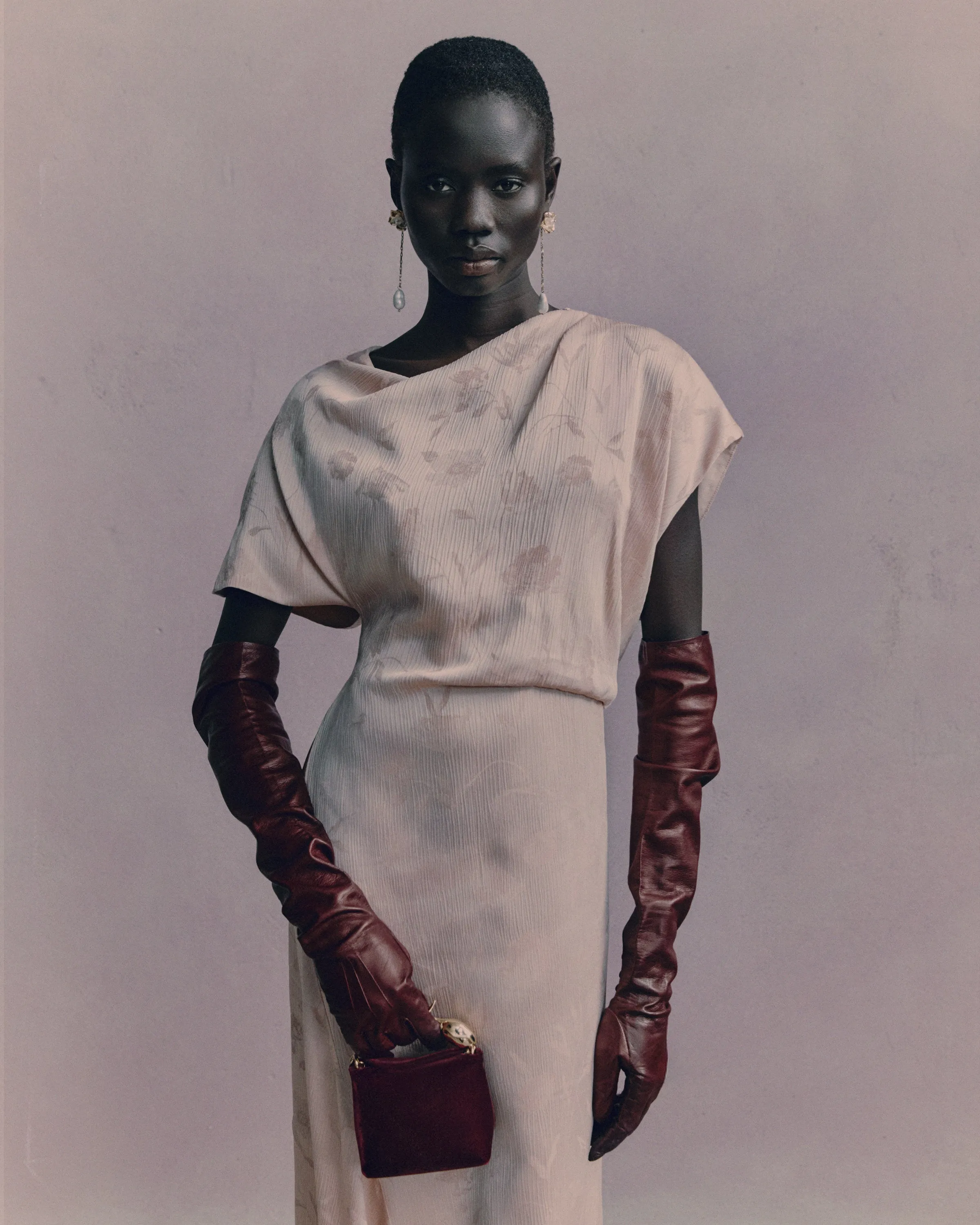 Floral Creponne Jacquard Short Sleeve Midi Dress sold by ERDEM product image thumbnail 2