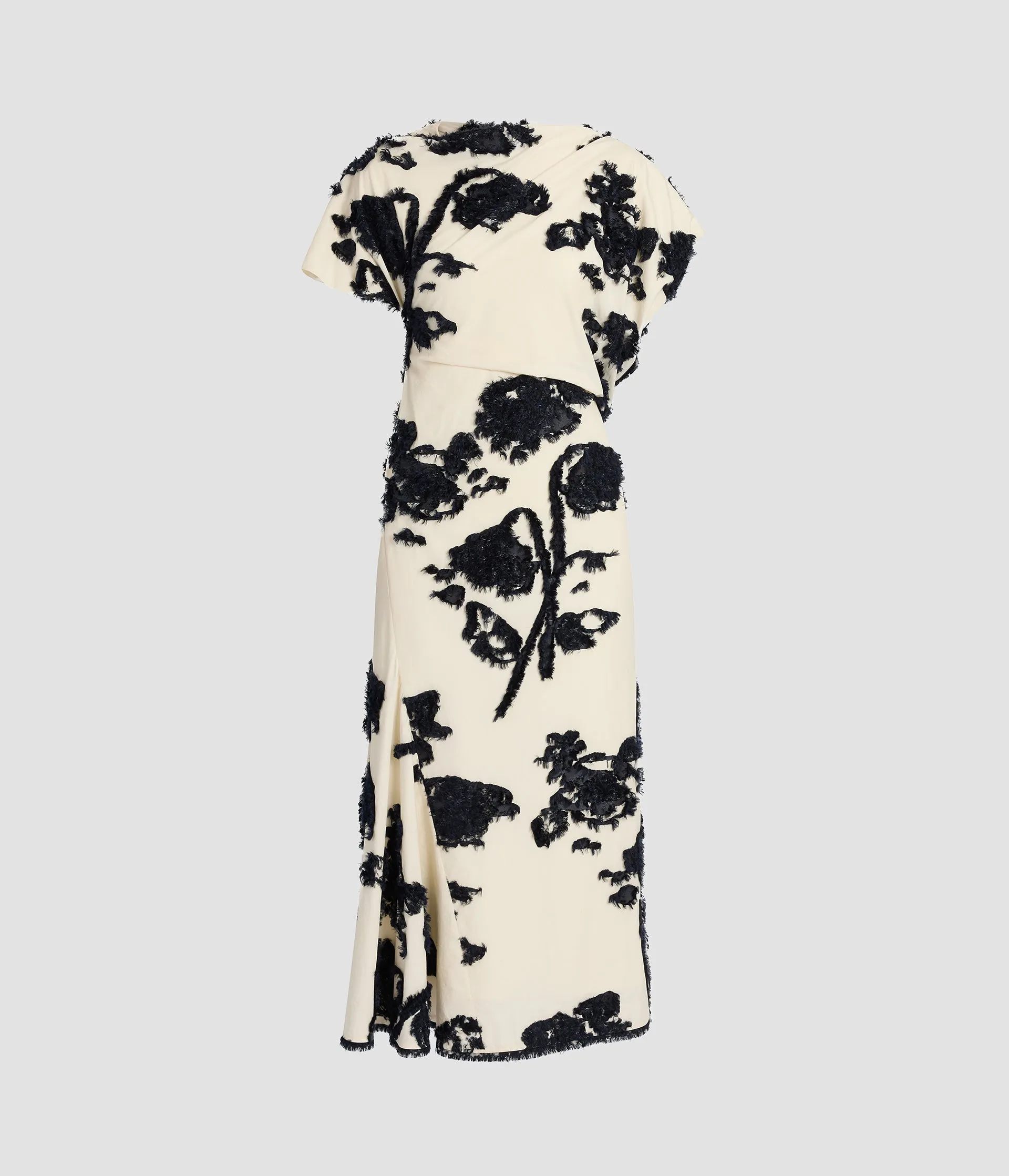 Fil Coupe Poplin Short Sleeve Midi Dress sold by ERDEM