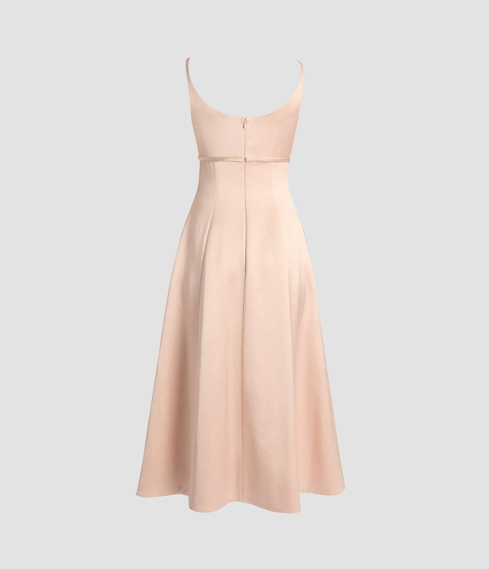 Embroidered Heavy Satin Sleeveless Midi Dress sold by ERDEM product image thumbnail 3
