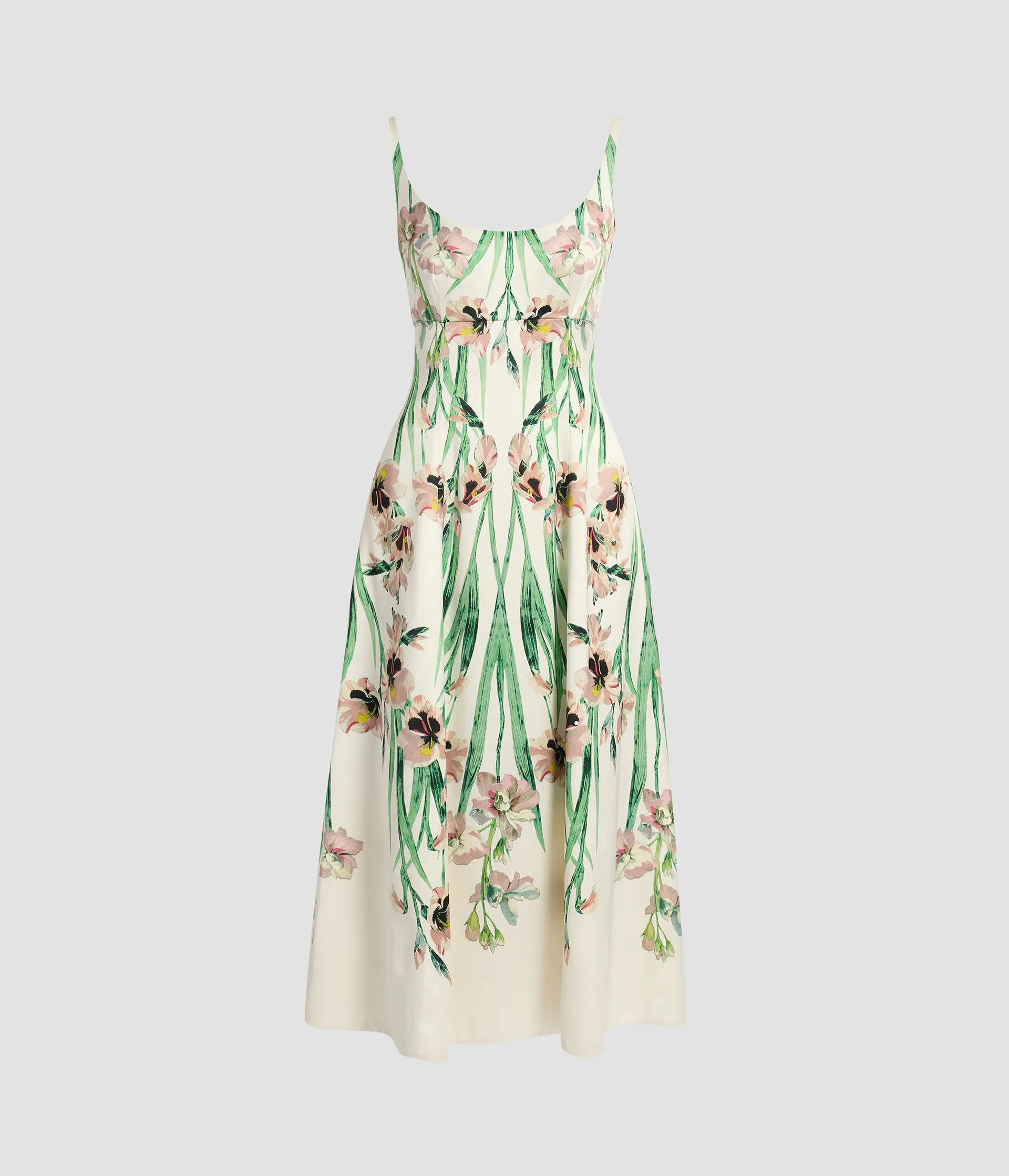 Floral Duchess Sleeveless Midi Dress sold by ERDEM