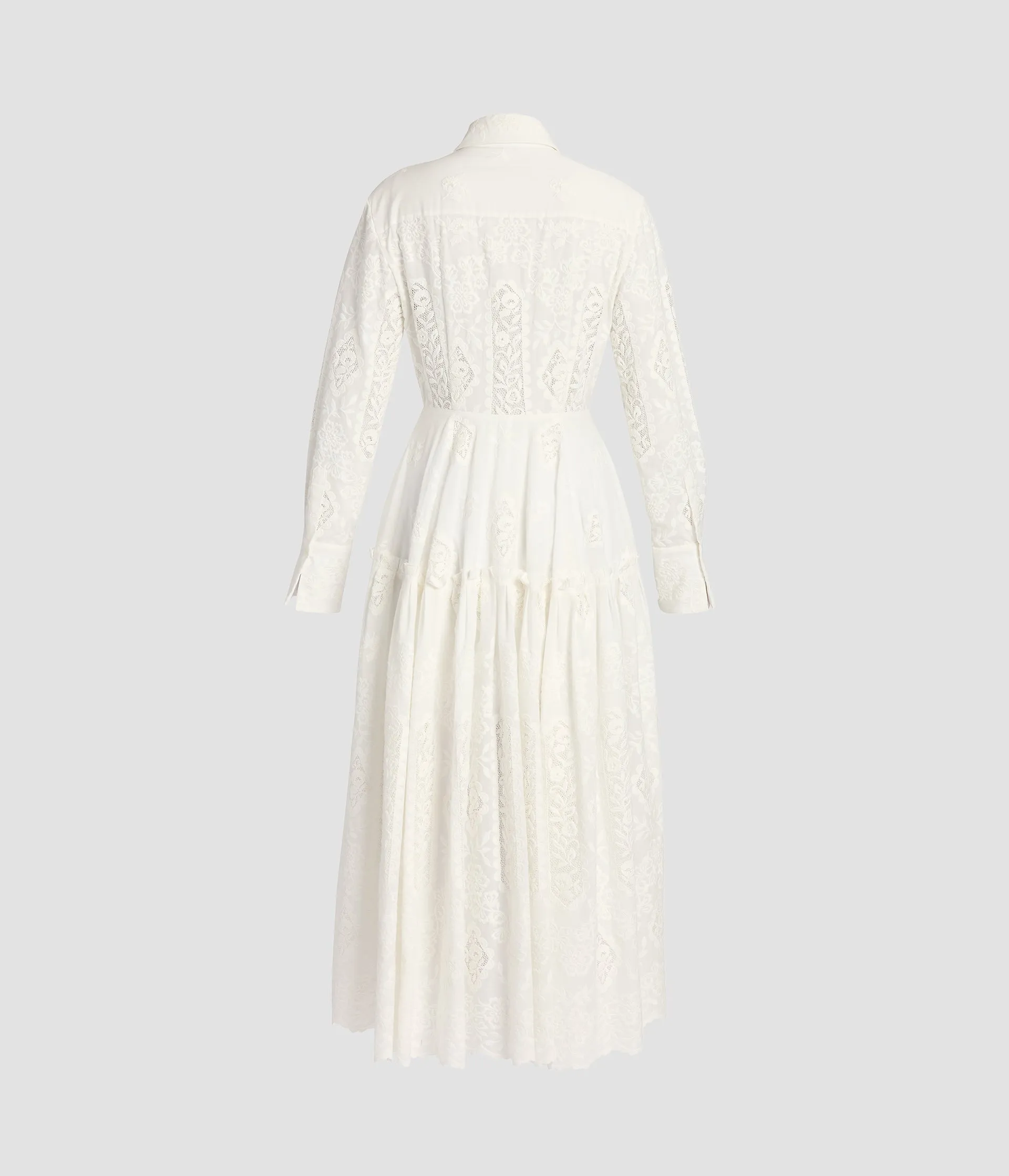 Embroidered Cotton Long Sleeve Shirt Dress sold by ERDEM product image thumbnail 3