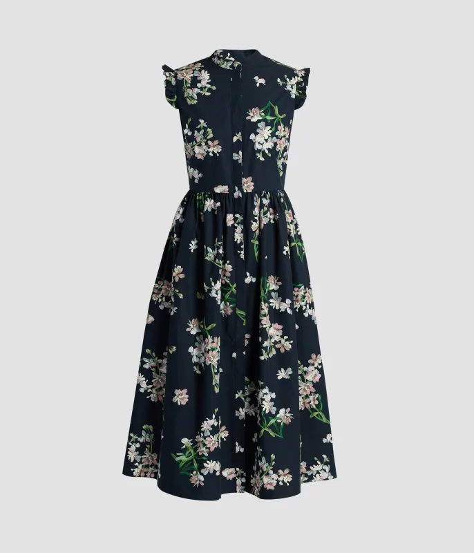 Floral Cotton Sleeveless Midi Dress sold by ERDEM