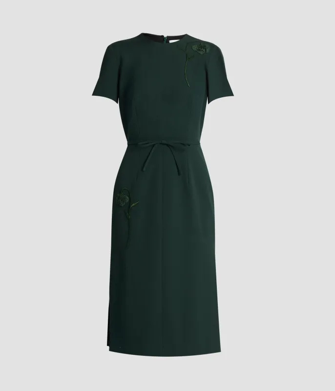 Pleatable Wool Tailored Midi Dress sold by ERDEM