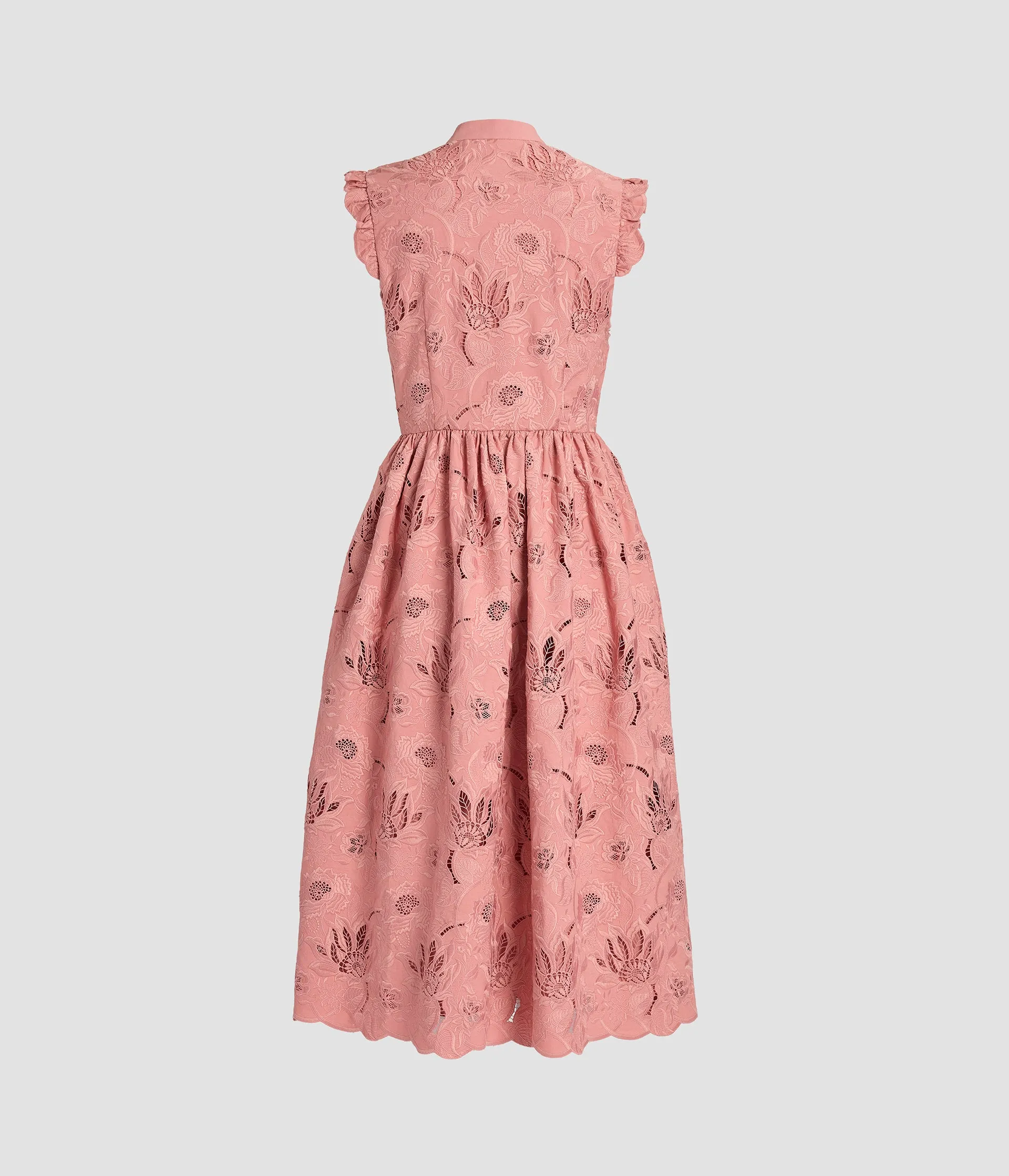 Floral Cotton Cutwork Sleeveless Midi Dress sold by ERDEM product image thumbnail 2