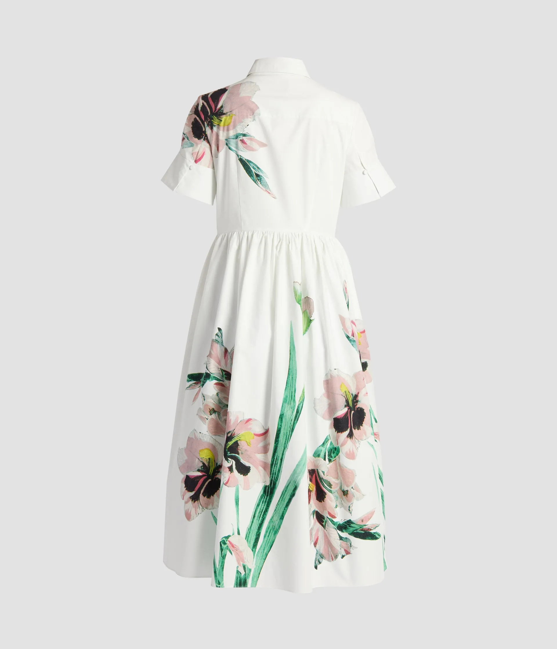 Floral Cotton Short Sleeve Midi Dress sold by ERDEM product image thumbnail 2