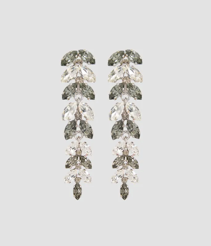 Crystal Long Earring sold by ERDEM