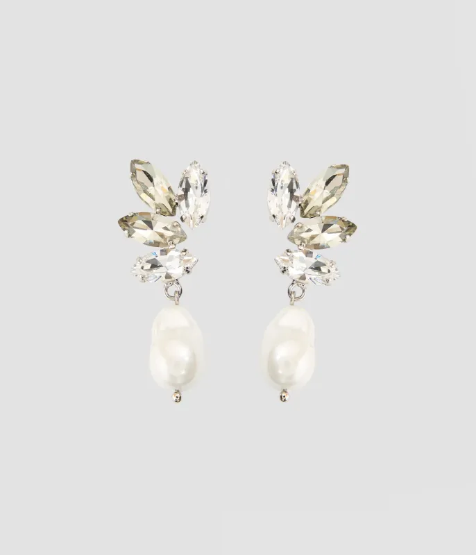 Crystal Pearl Earring sold by ERDEM