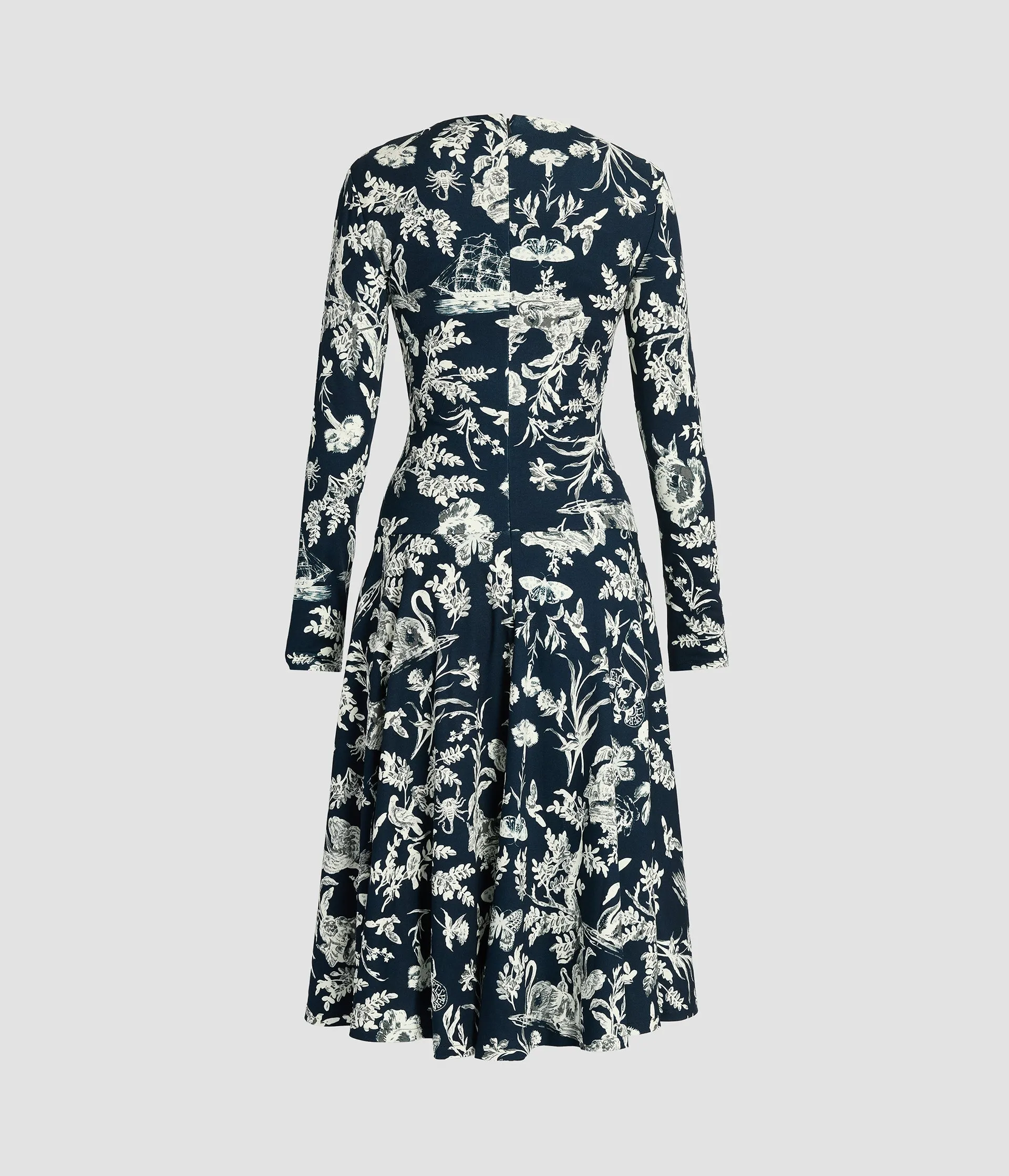 Ponte Long Sleeve Midi Dress sold by ERDEM product image thumbnail 2