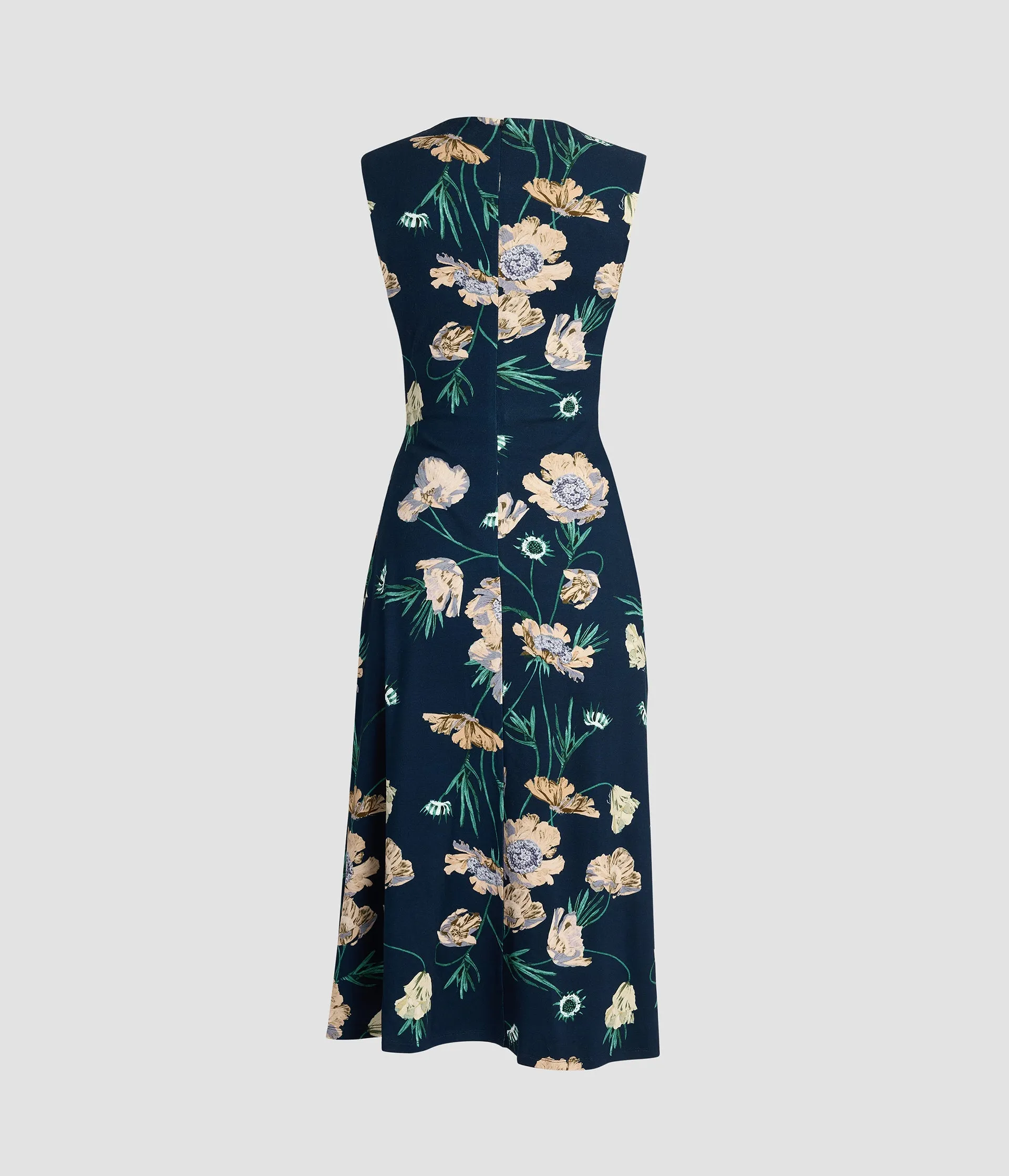 Floral Ponte Sleeveless Midi Dress sold by ERDEM product image thumbnail 2