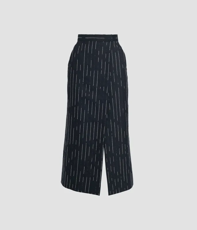 Stripe Tailoring Midi Pencil Skirt sold by ERDEM