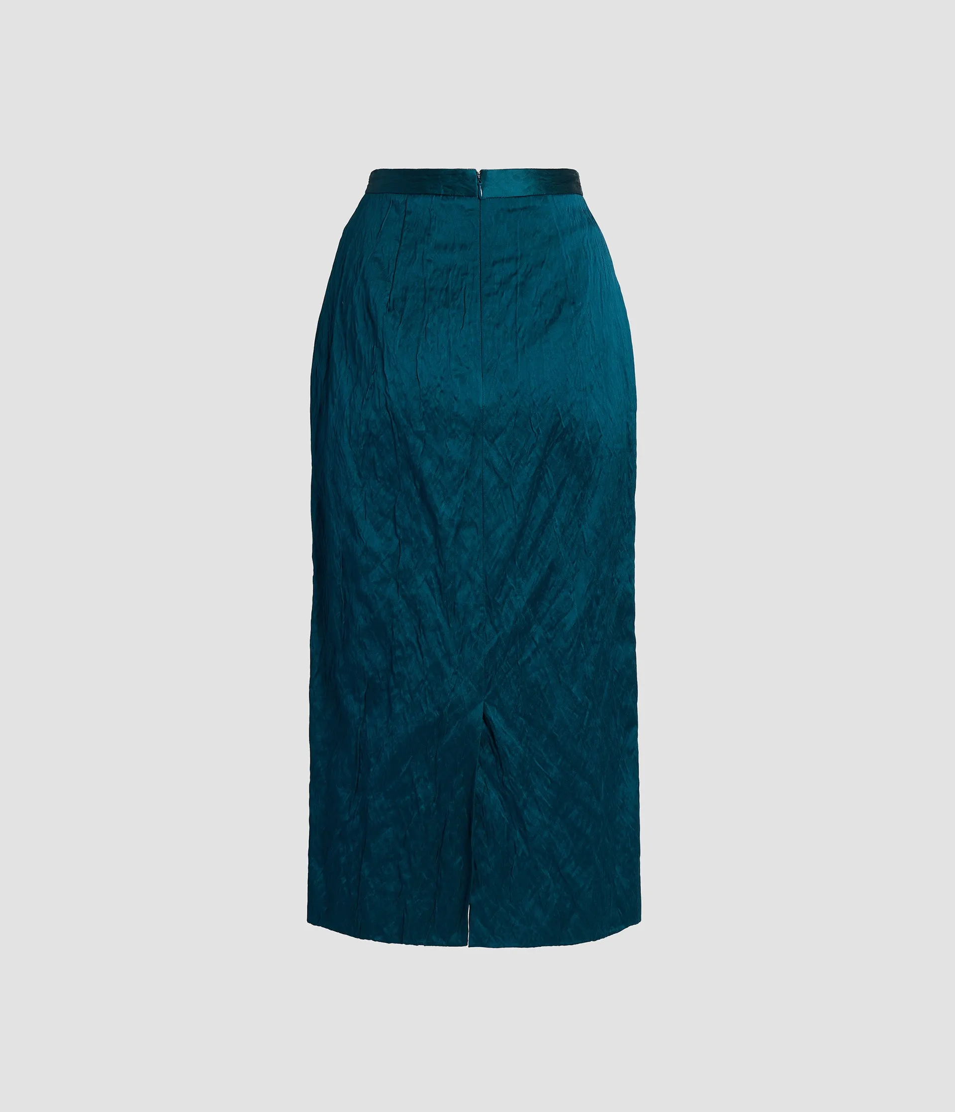 Embroidered Textured Satin Midi Pencil Skirt sold by ERDEM product image thumbnail 2