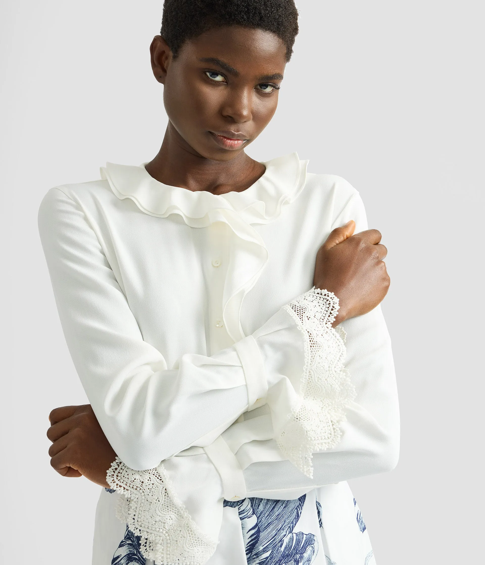 Cady Long Sleeve Shirt sold by ERDEM product image thumbnail 5