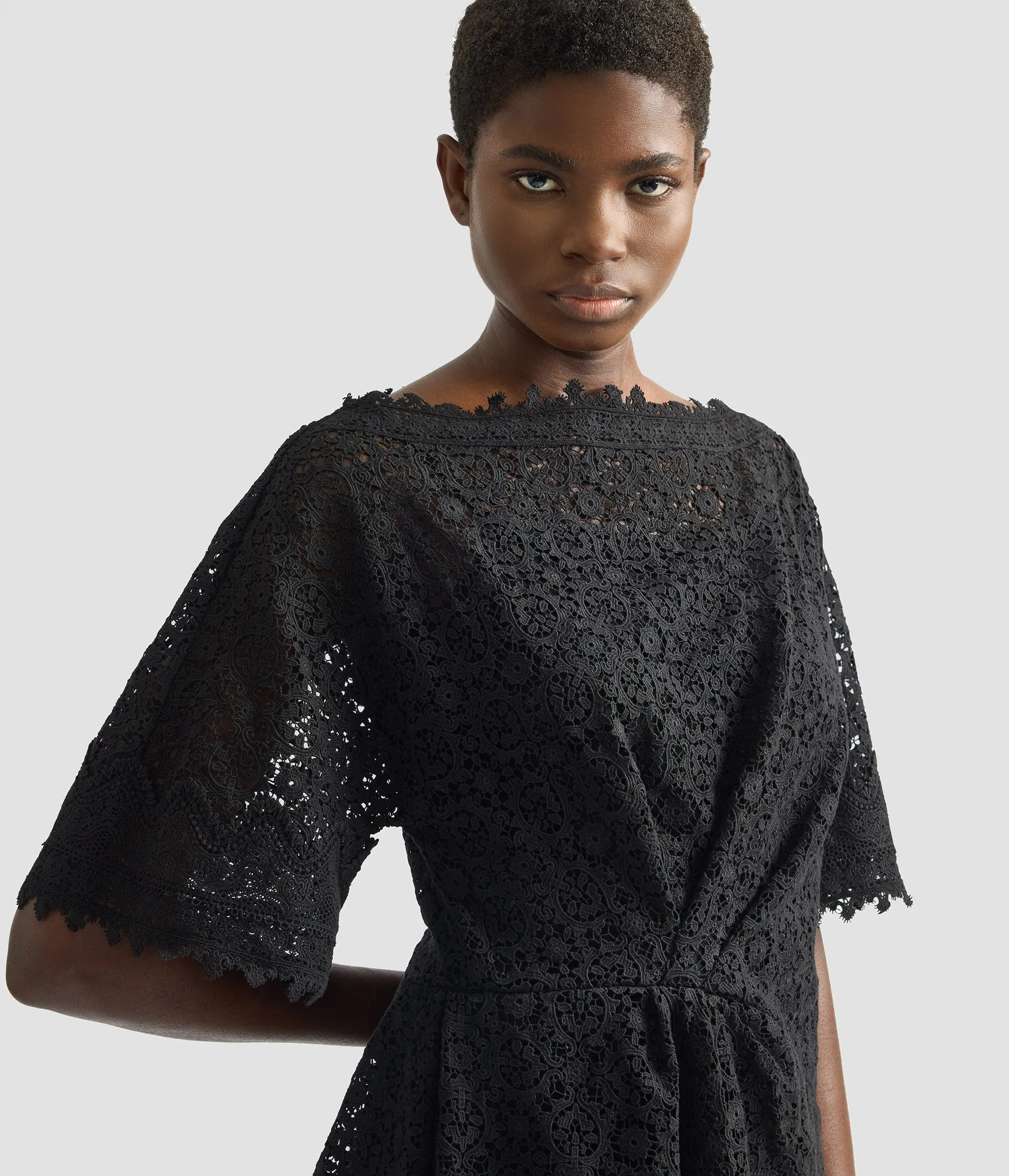 Guipure Lace Short Sleeve Blouse sold by ERDEM product image thumbnail 5