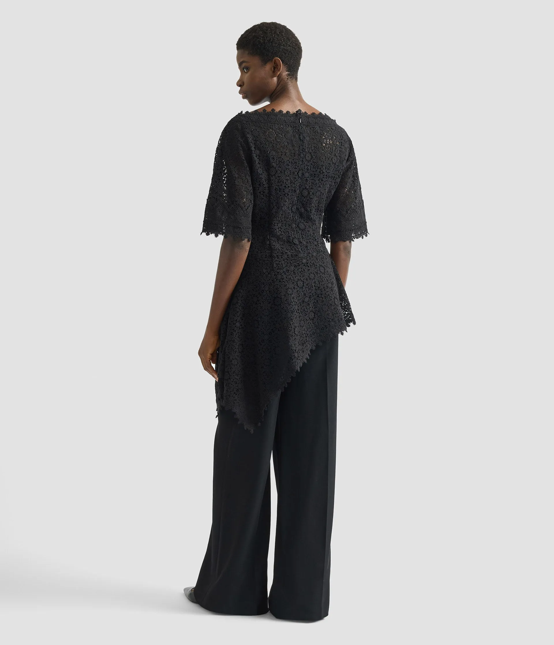 Guipure Lace Short Sleeve Blouse sold by ERDEM product image thumbnail 4