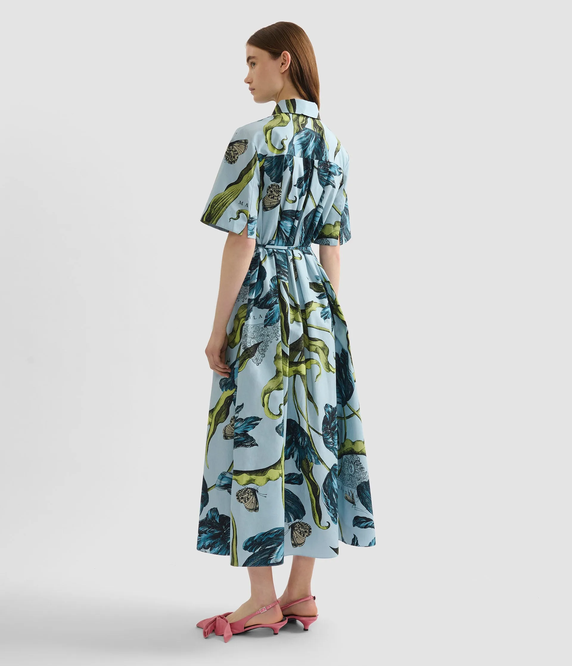Floral Print Shirt Dress sold by ERDEM product image thumbnail 3