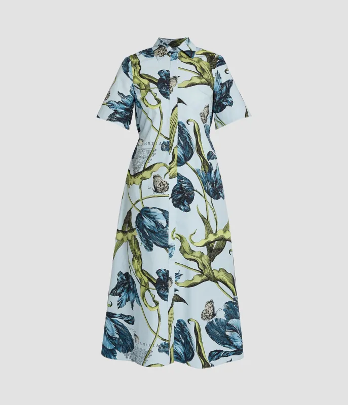 Floral Print Shirt Dress sold by ERDEM