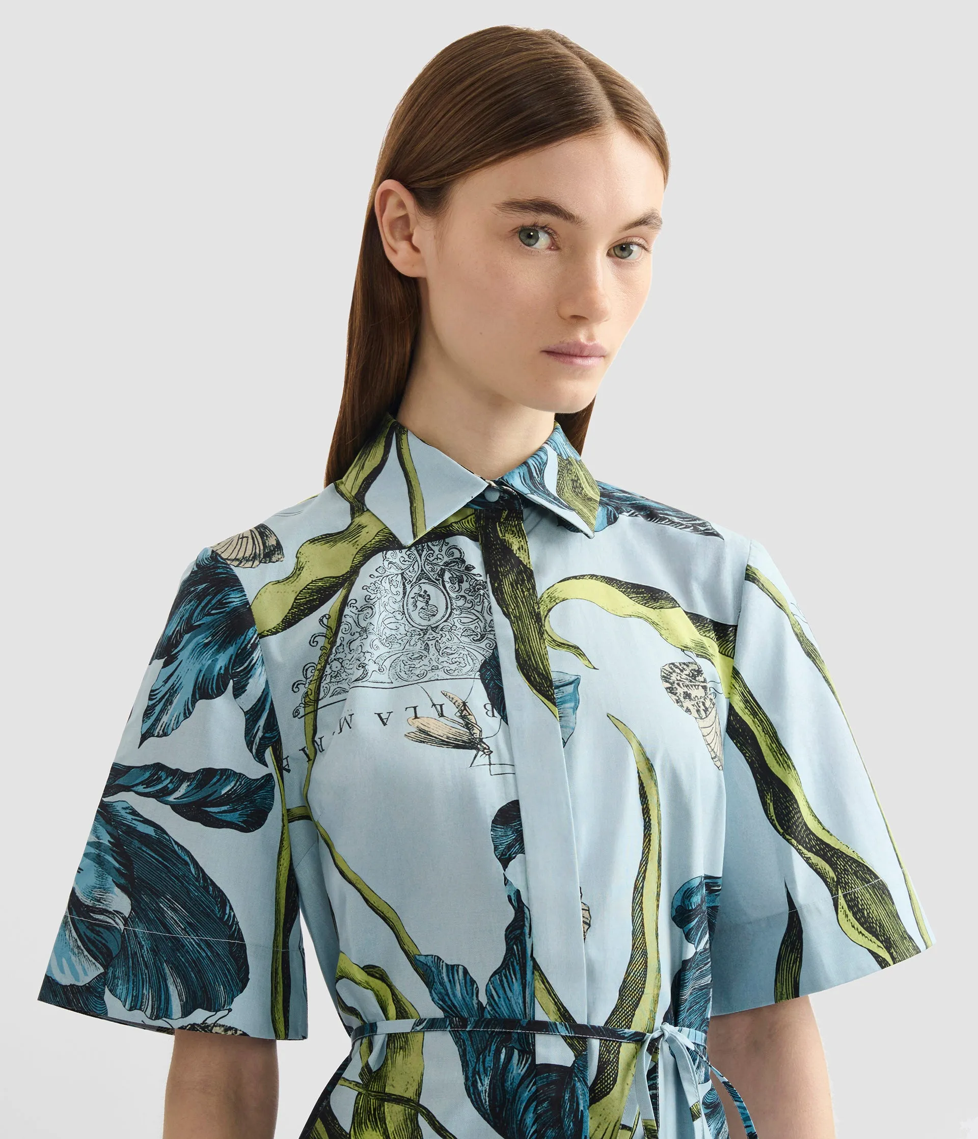 Floral Print Shirt Dress sold by ERDEM product image thumbnail 4
