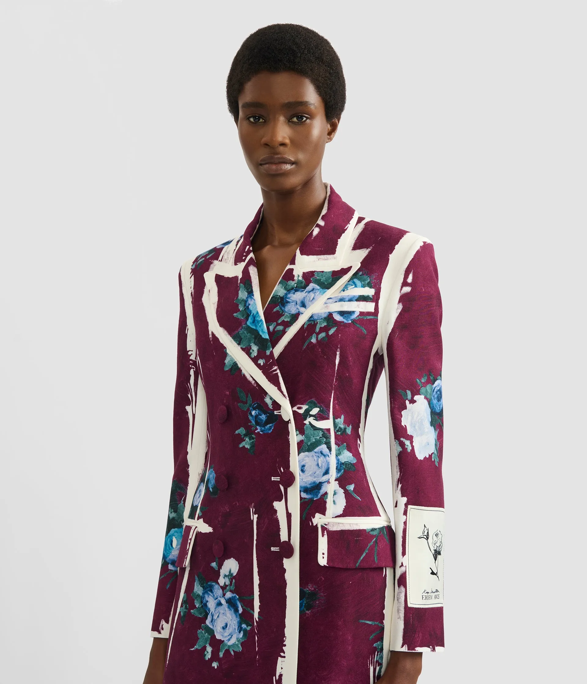 Floral Print Tailored Coat sold by ERDEM product image thumbnail 5