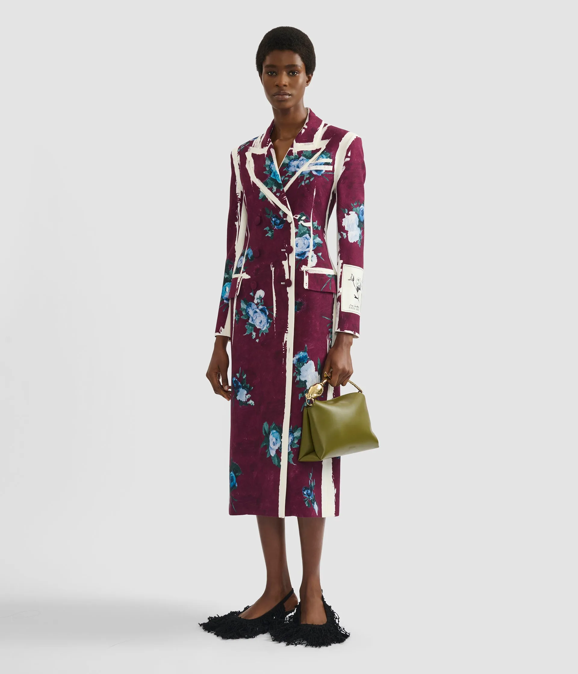 Floral Print Tailored Coat sold by ERDEM product image thumbnail 2