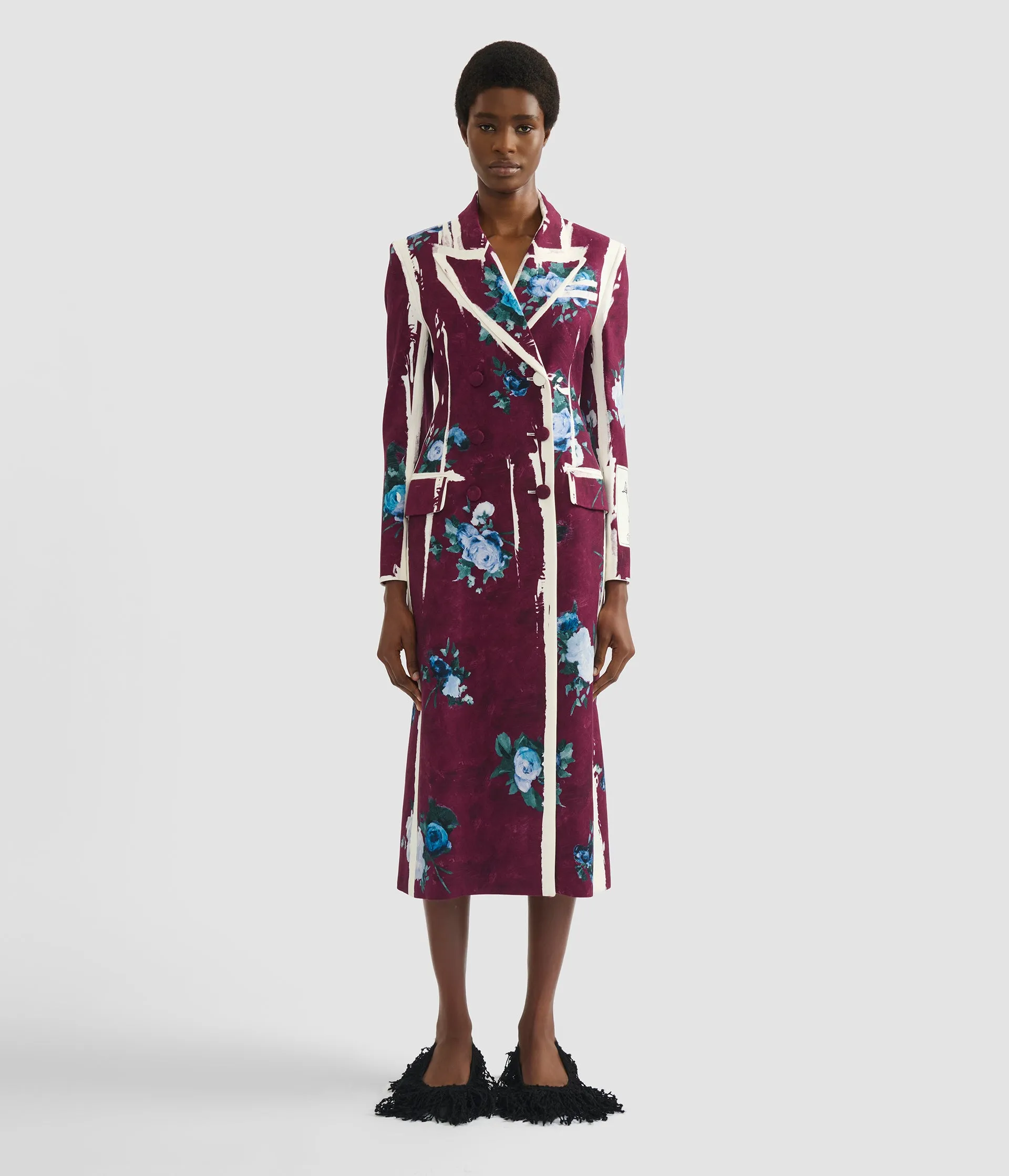 Floral Print Tailored Coat sold by ERDEM product image thumbnail 4