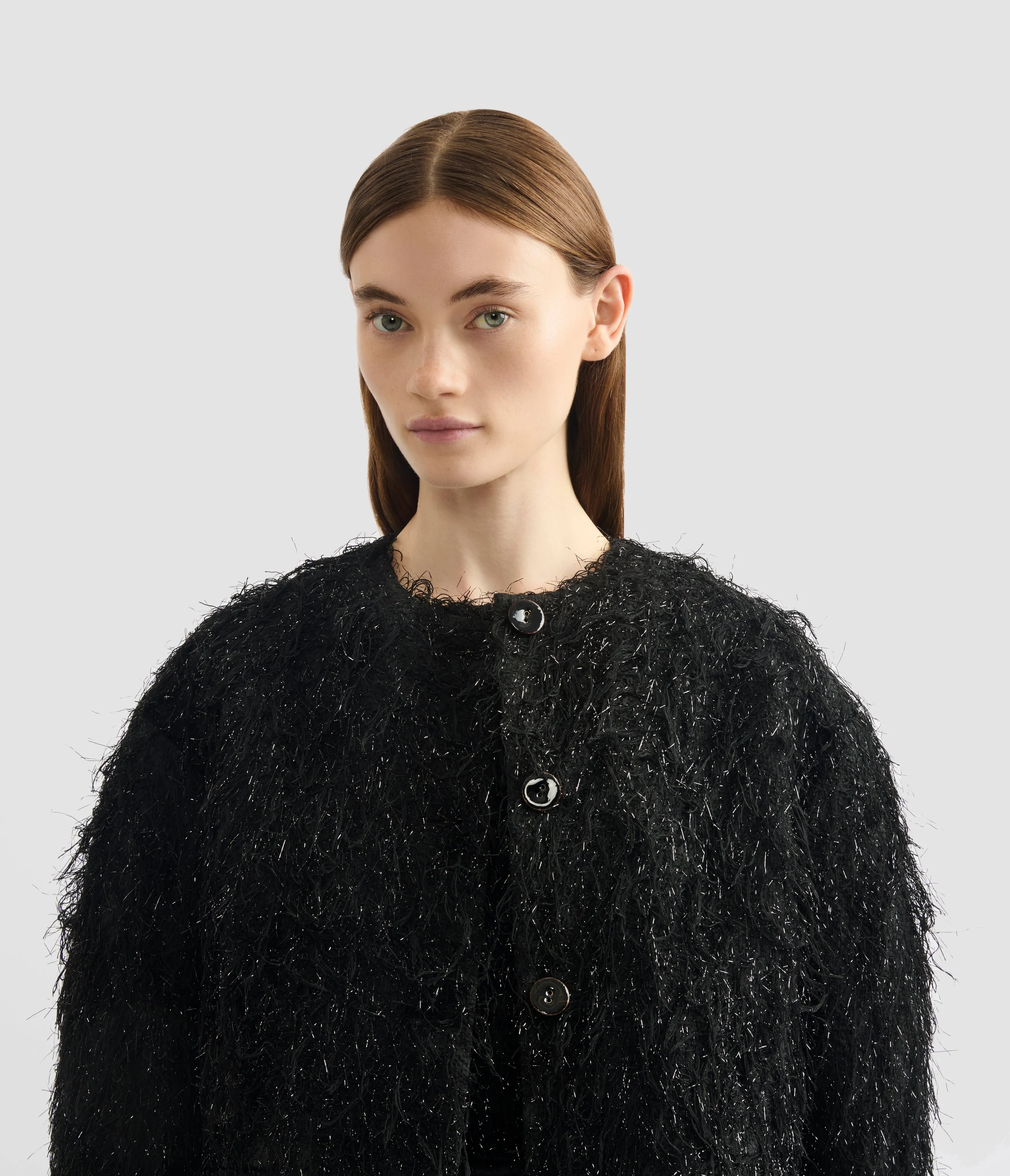 Lurex Fil Coupé Cropped Jacket sold by ERDEM product image thumbnail 5