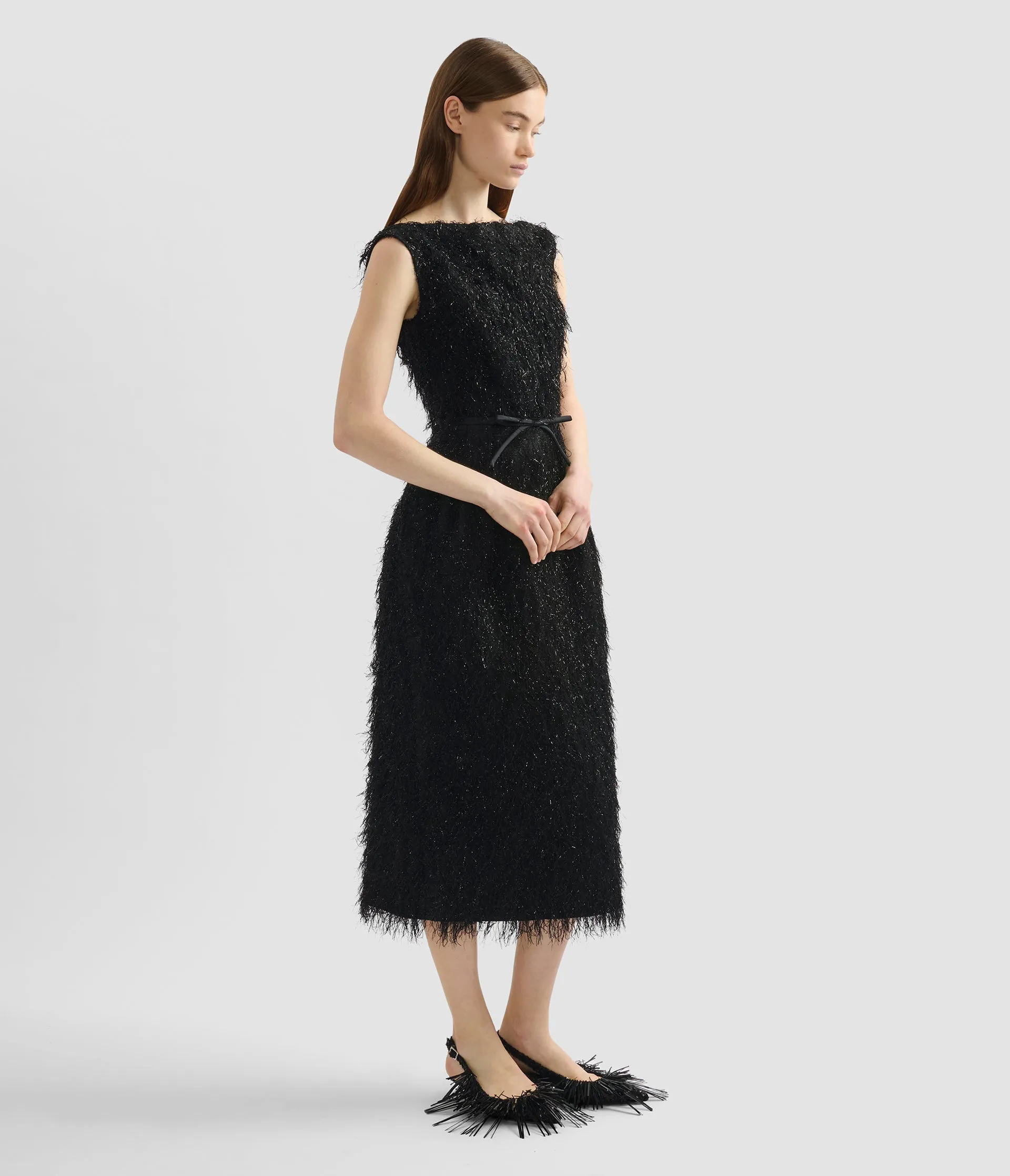 Lurex Fil Coupé Midi Dress sold by ERDEM product image thumbnail 2