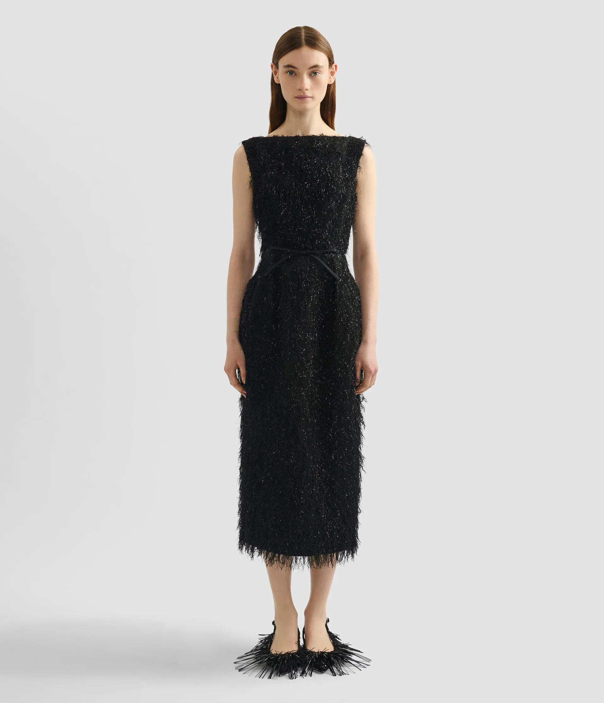 Lurex Fil Coupé Midi Dress sold by ERDEM product image thumbnail 4