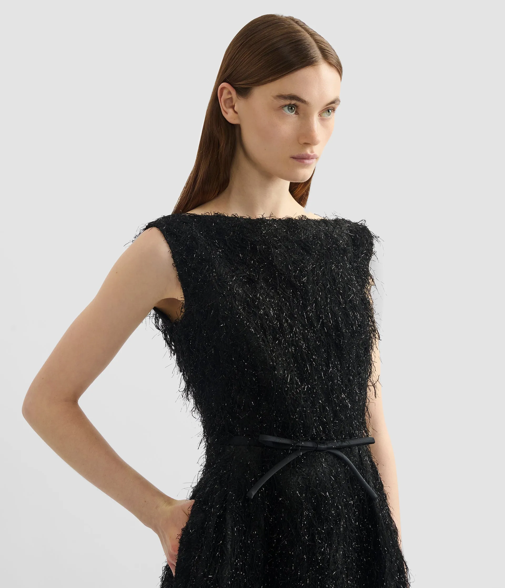 Lurex Fil Coupé Midi Dress sold by ERDEM product image thumbnail 5