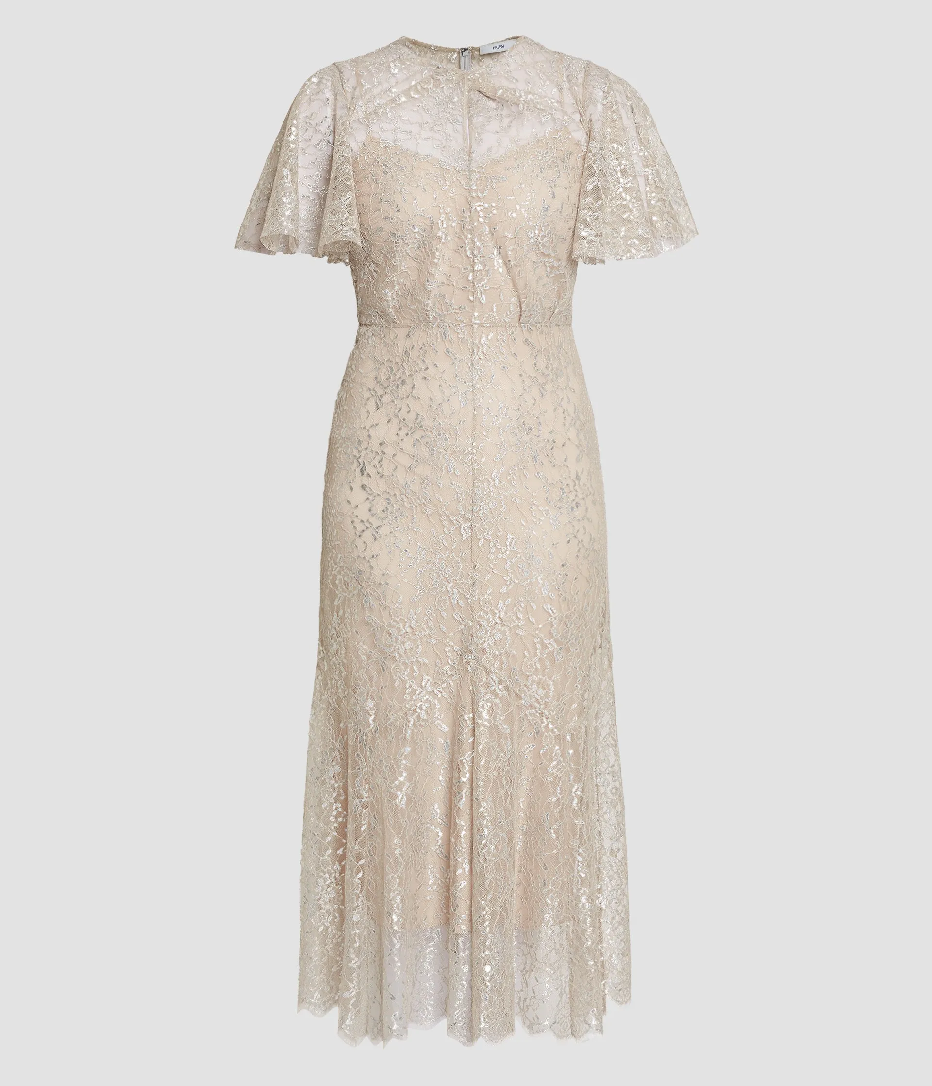 Metallic Lace Midi Dress sold by ERDEM
