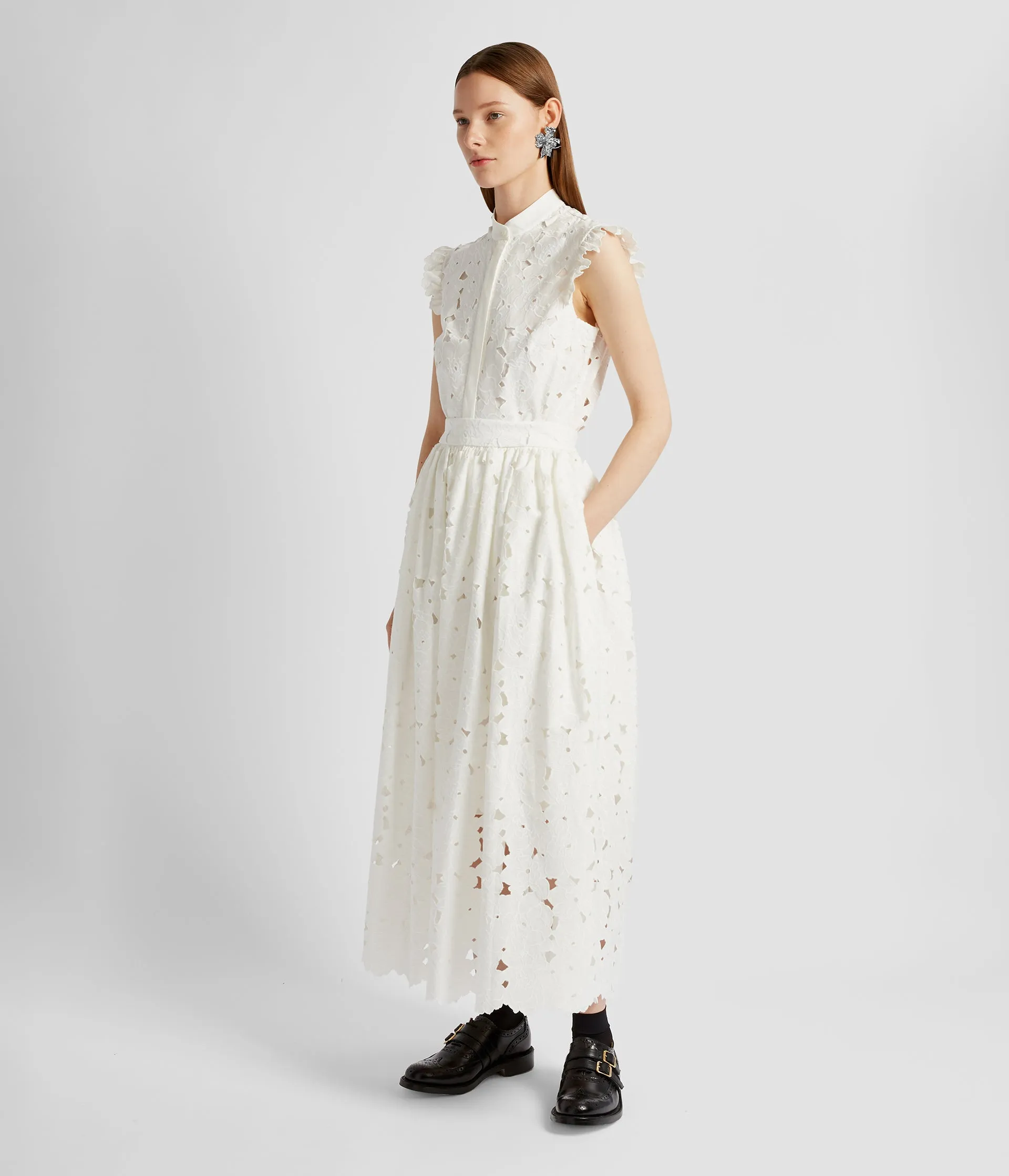 Gathered Midi Skirt sold by ERDEM product image thumbnail 4