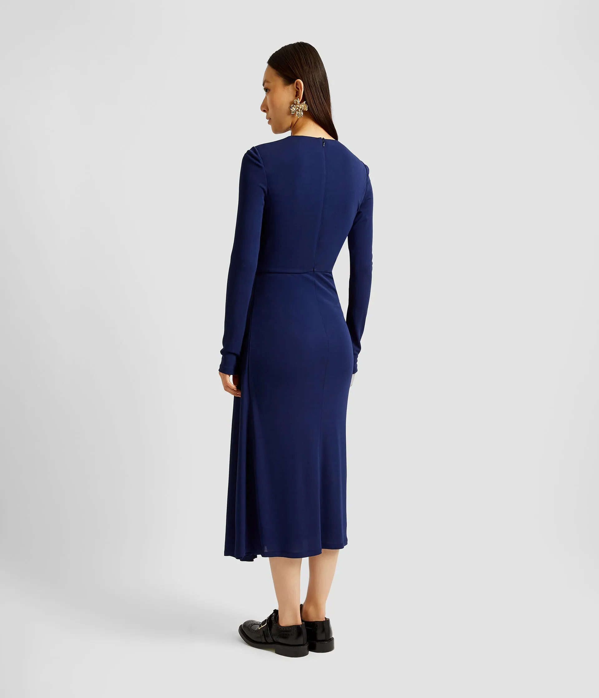 Long Sleeve Draped Midi Dress sold by ERDEM product image thumbnail 3