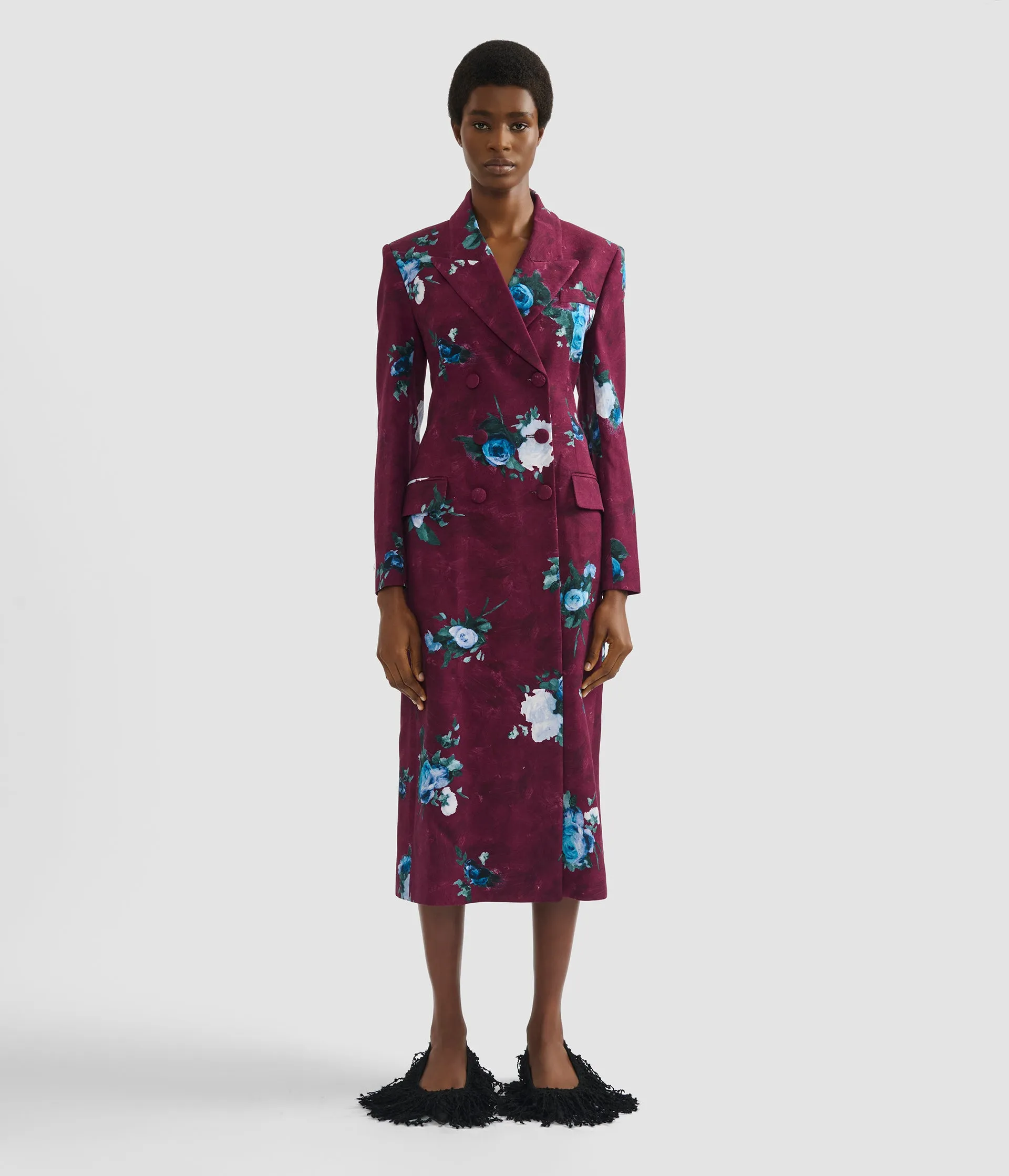 Floral Print Tailored Coat sold by ERDEM product image thumbnail 4