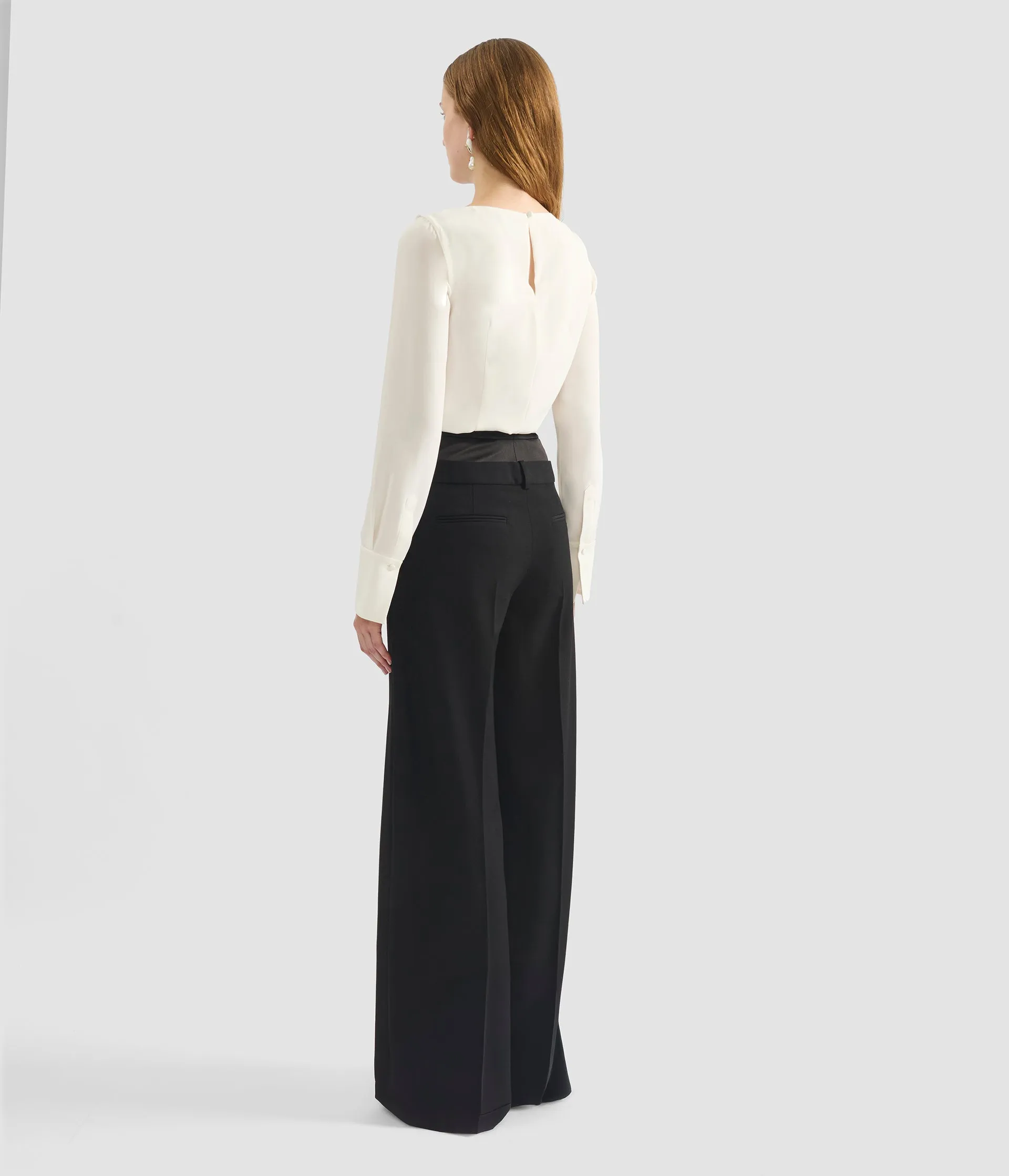 Grain De Poudre Wide Leg Trouser sold by ERDEM product image thumbnail 3