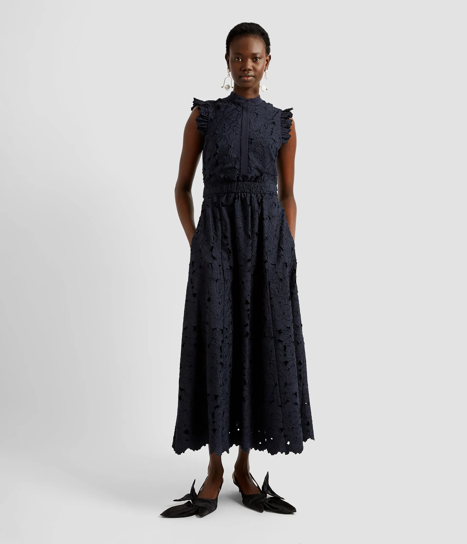 Sleeveless Midi Dress sold by ERDEM product image thumbnail 2