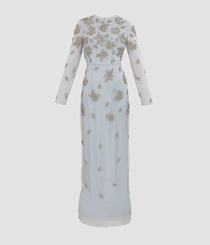 Embroidered Tulle Long Sleeve Gown sold by ERDEM