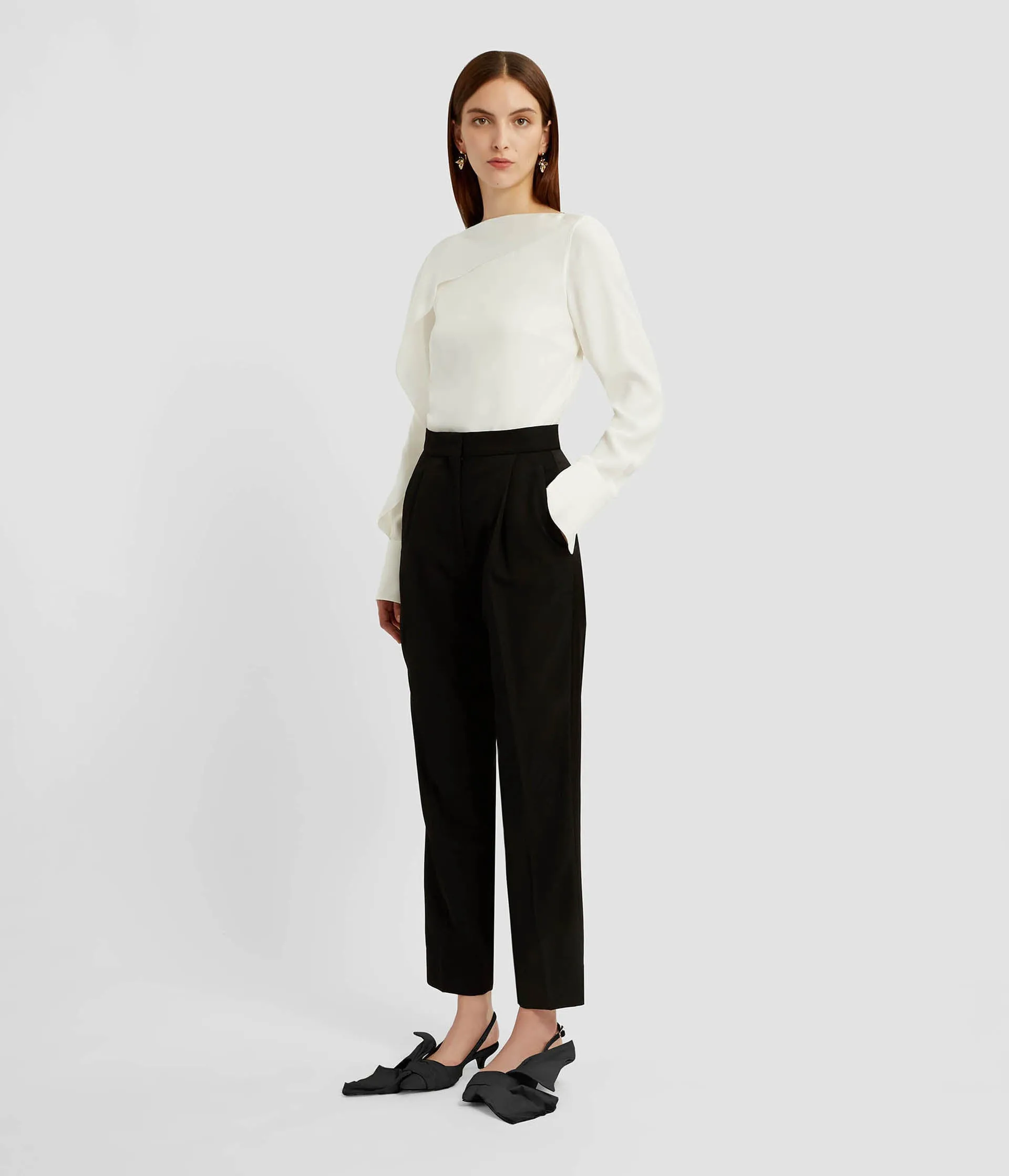 Grain De Poudre Tailored Trousers sold by ERDEM product image thumbnail 2