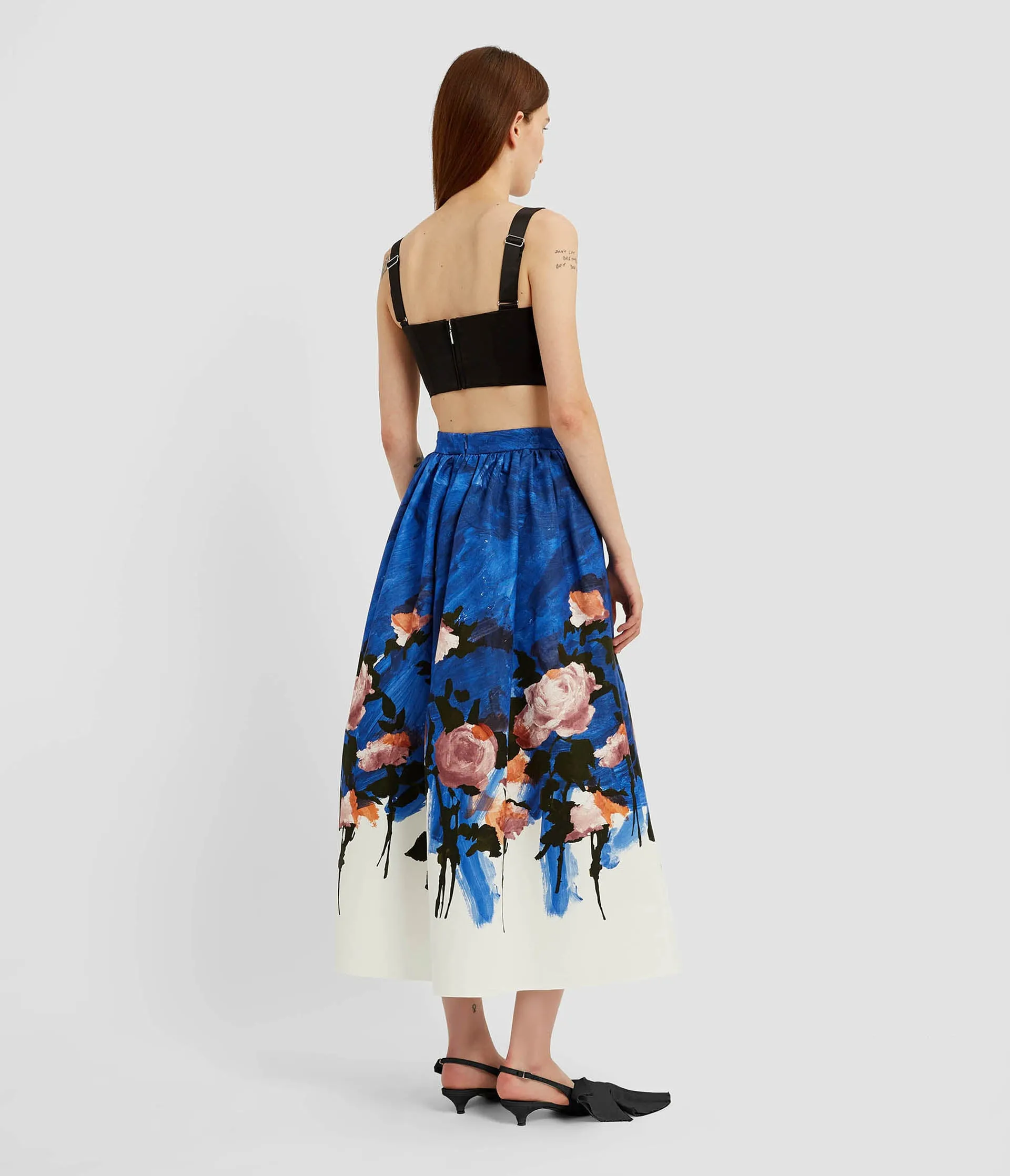 Crepe Back Satin Bralet sold by ERDEM product image thumbnail 3