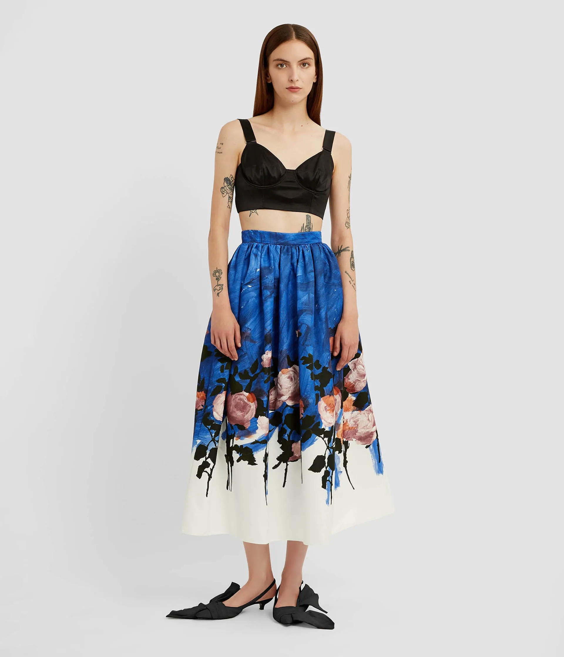 Crepe Back Satin Bralet sold by ERDEM product image thumbnail 2