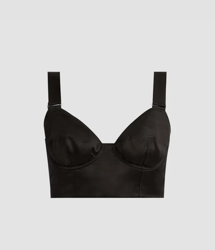 Crepe Back Satin Bralet sold by ERDEM