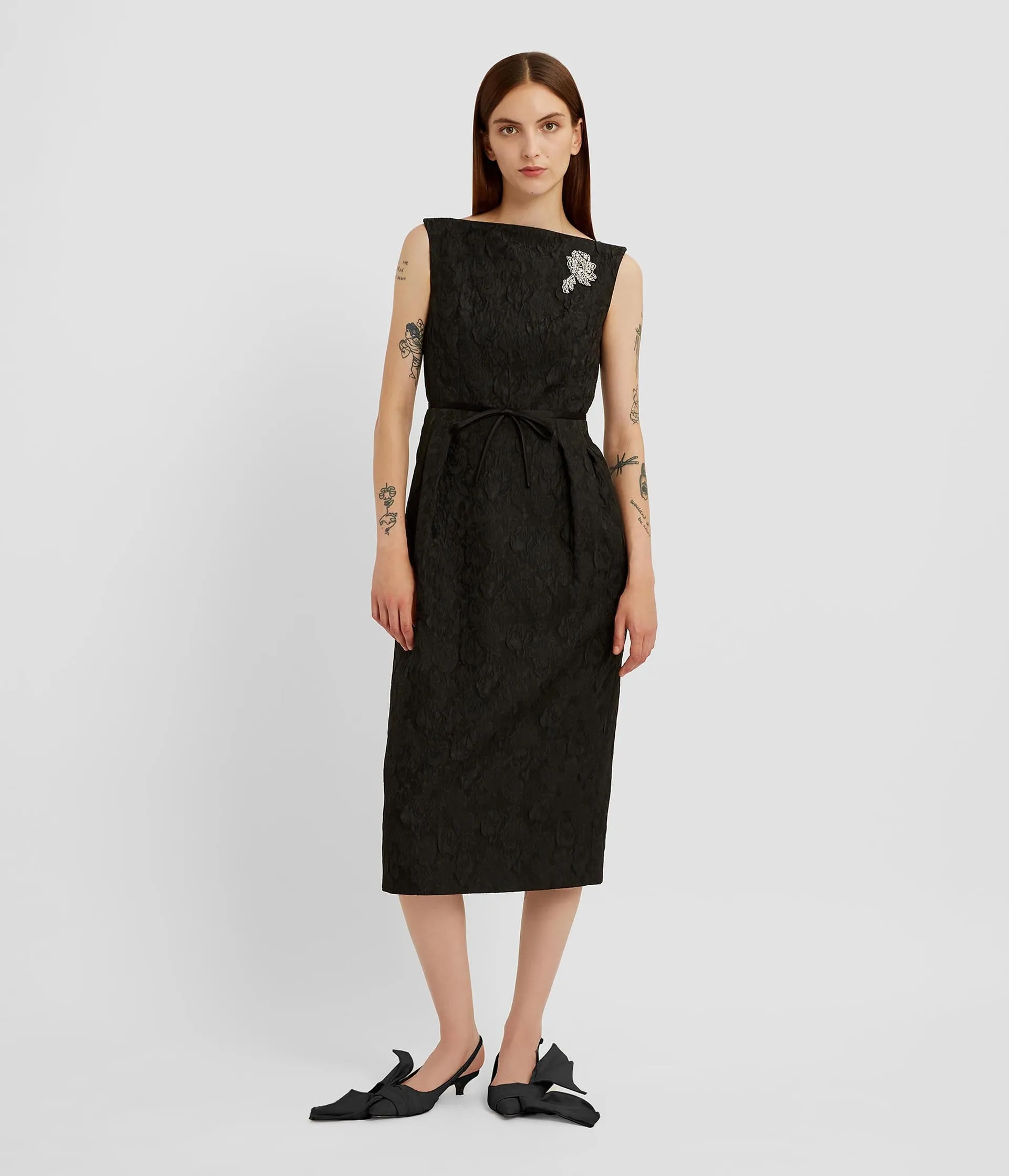 Embellished Jacquard Midi Dress sold by ERDEM product image thumbnail 2