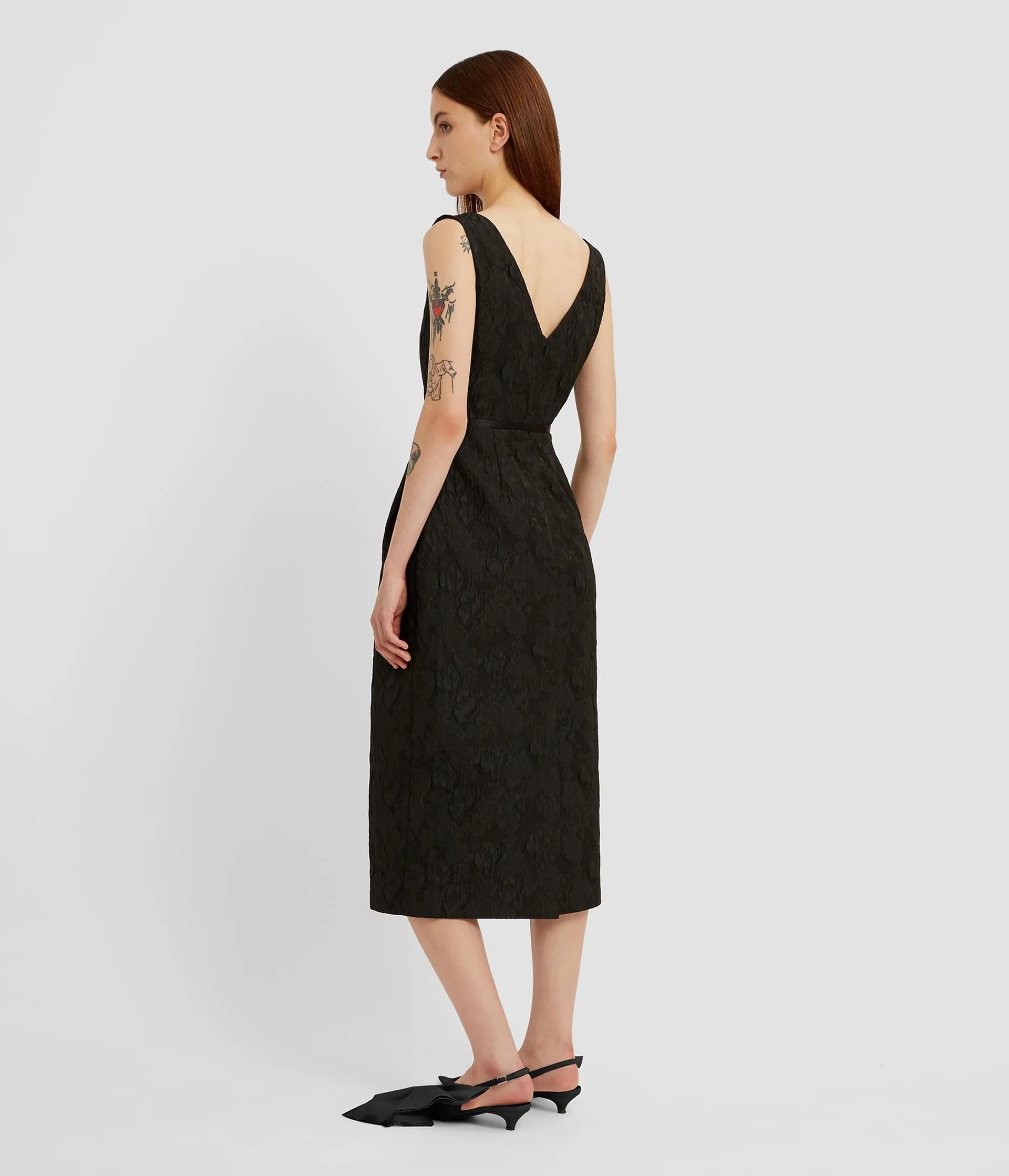Embellished Jacquard Midi Dress sold by ERDEM product image thumbnail 3