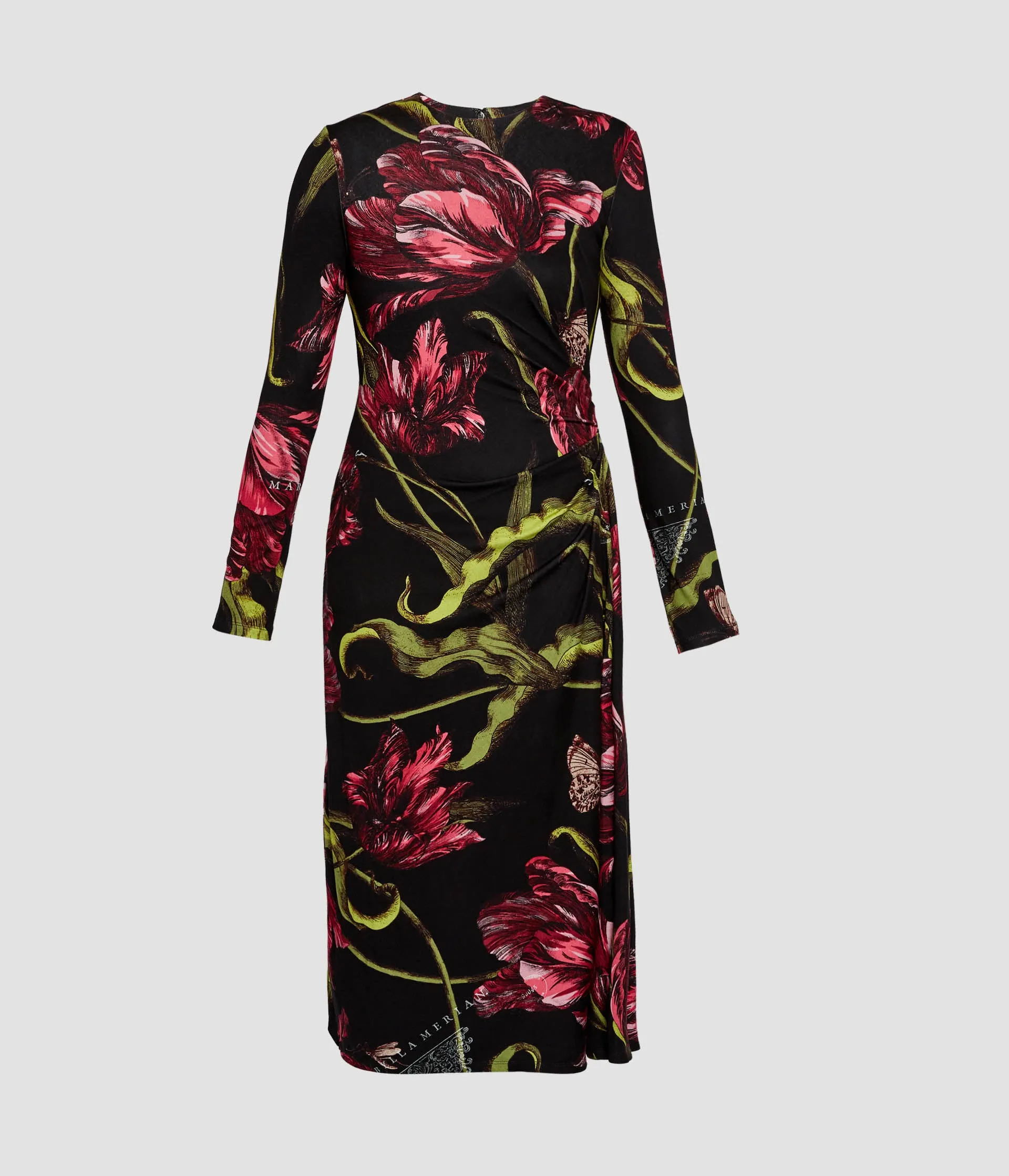 Floral Print Ponte Jersey Long Sleeve Midi Dress sold by ERDEM