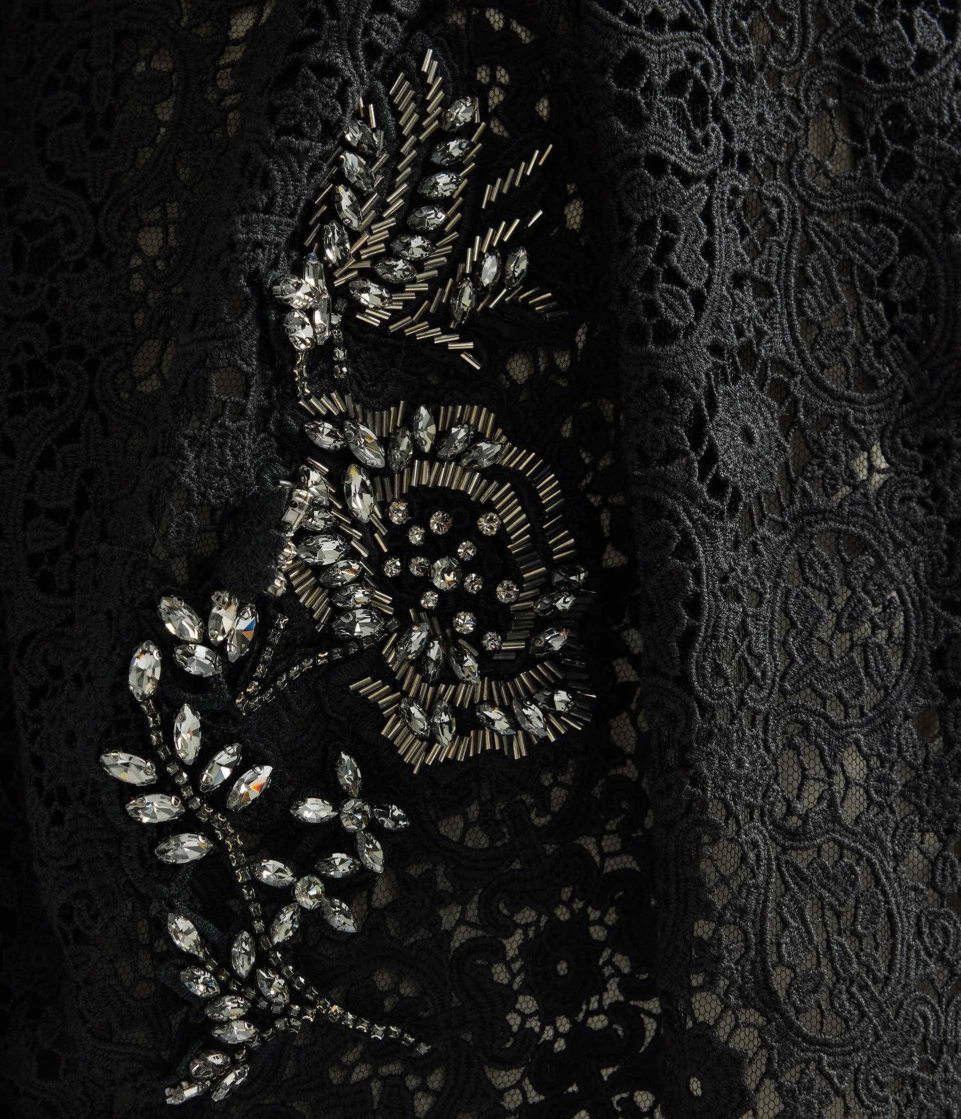 Embellished Guipure Long Sleeve Midi Dress sold by ERDEM product image thumbnail 5