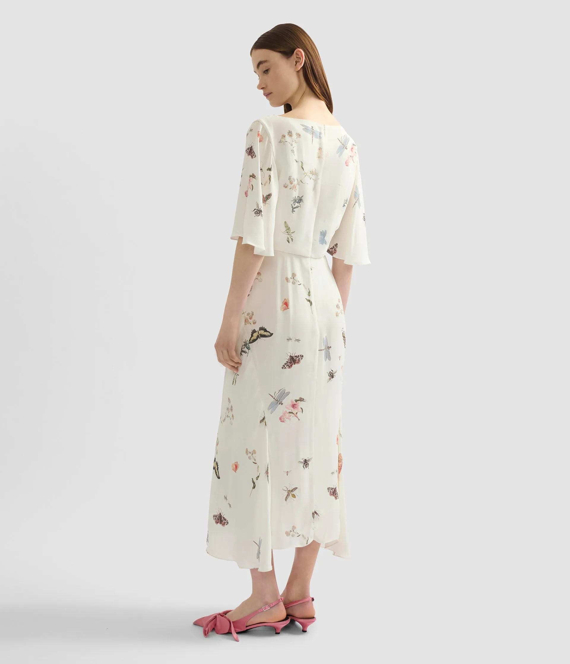 Printed Crepe Midi Dress sold by ERDEM product image thumbnail 3