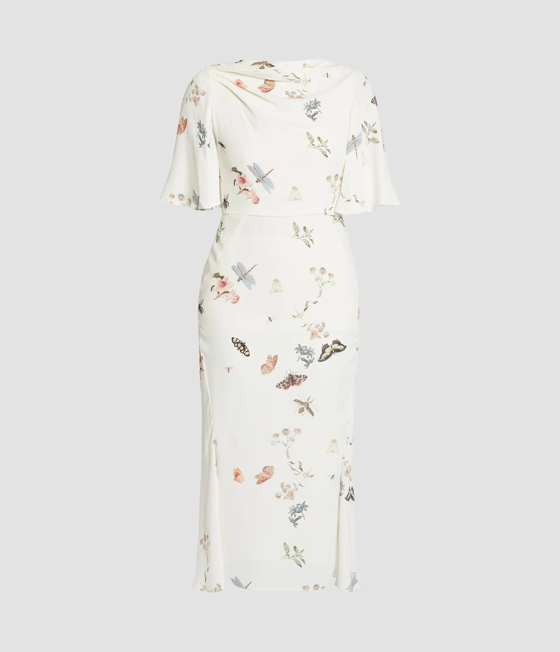 Printed Crepe Midi Dress sold by ERDEM