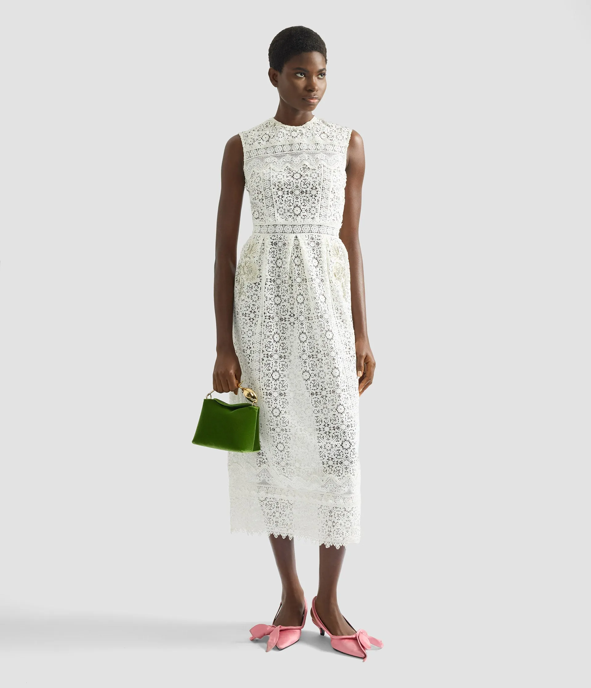 Embroidered Guipure Midi Dress sold by ERDEM product image thumbnail 2