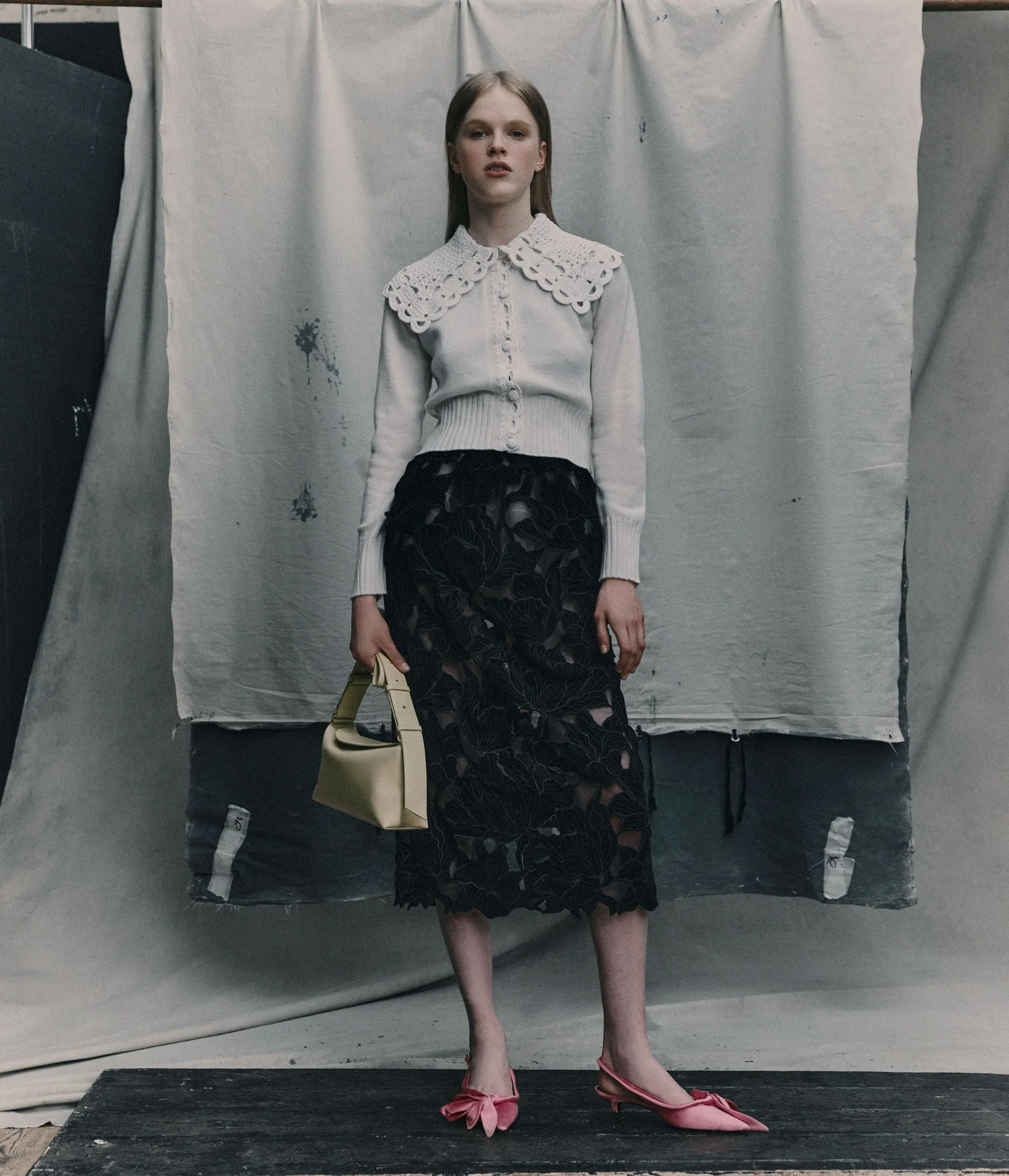 Crew Neck Cardigan sold by ERDEM product image thumbnail 5