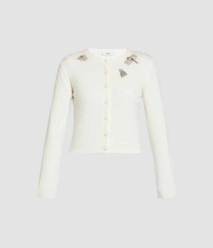 Embellished Crew Neck Cardigan sold by ERDEM