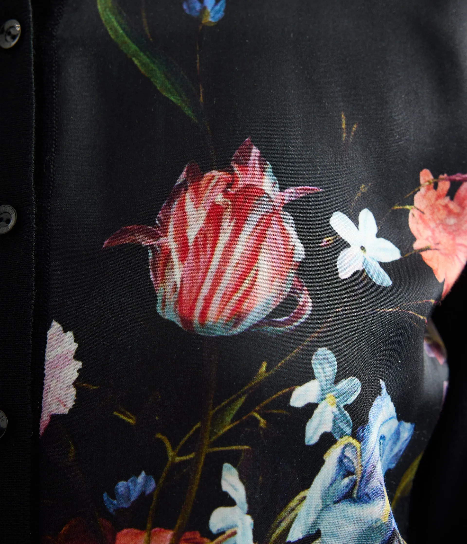 Floral Print Panel Cropped Cardigan sold by ERDEM product image thumbnail 5