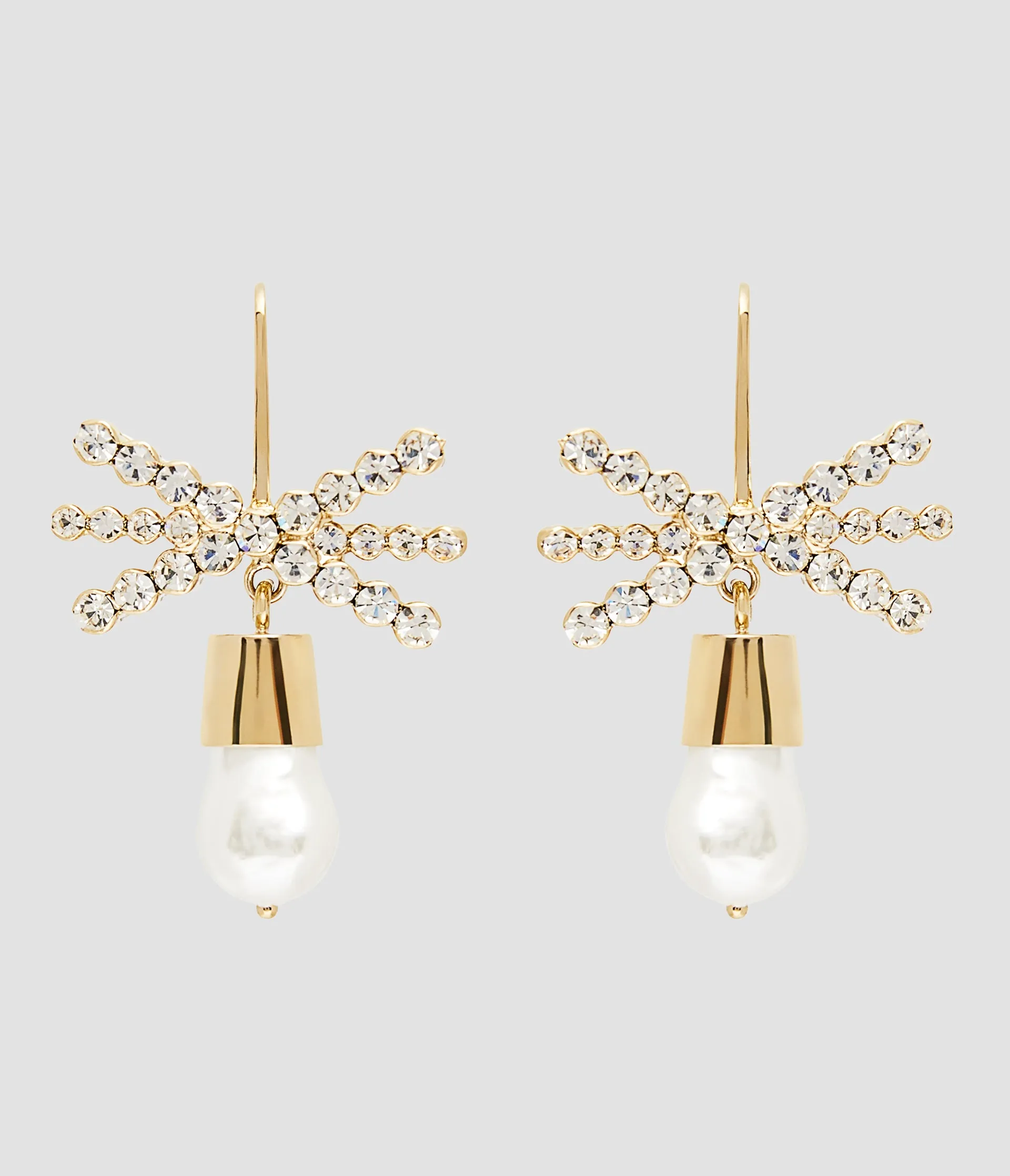 Pearl And Crystal Bow Earring sold by ERDEM